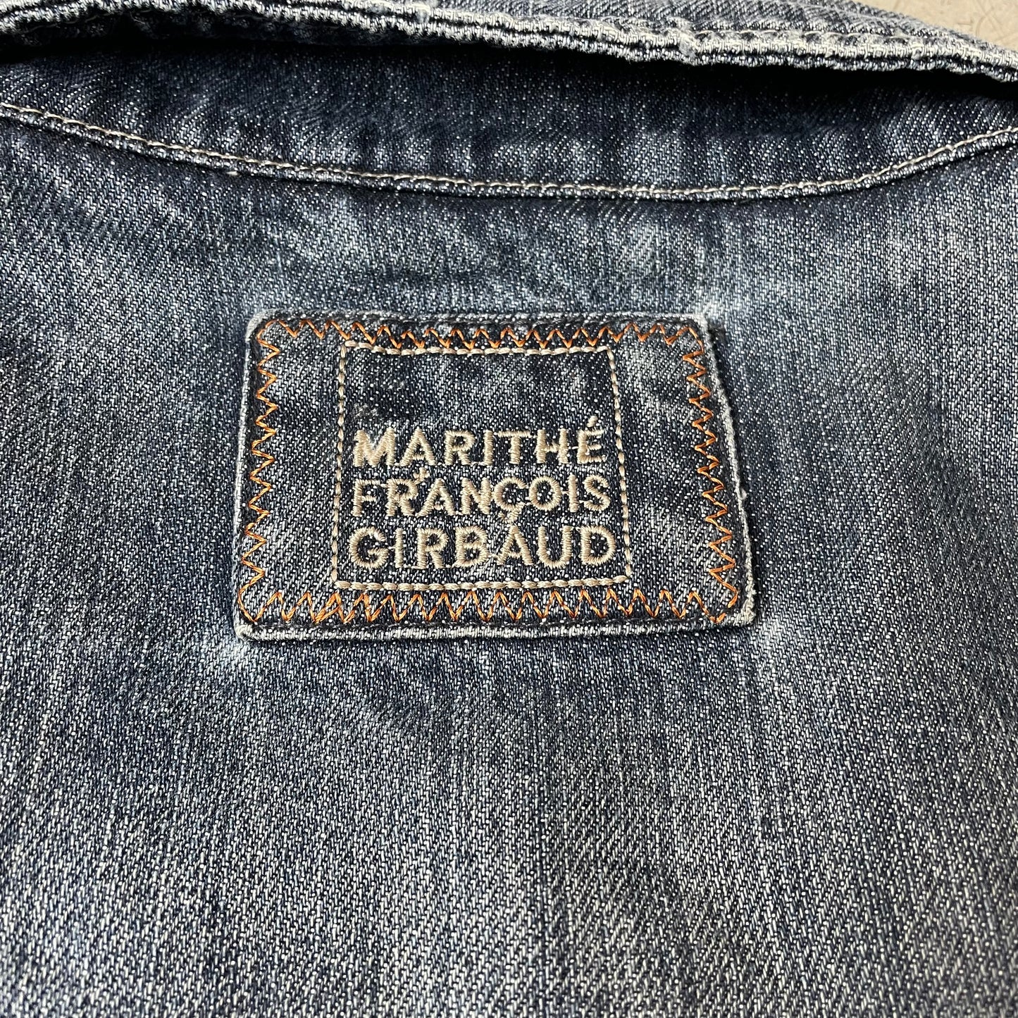 (XXL) Marithe Francois Girbaud Jeansjacke Faded Blau
