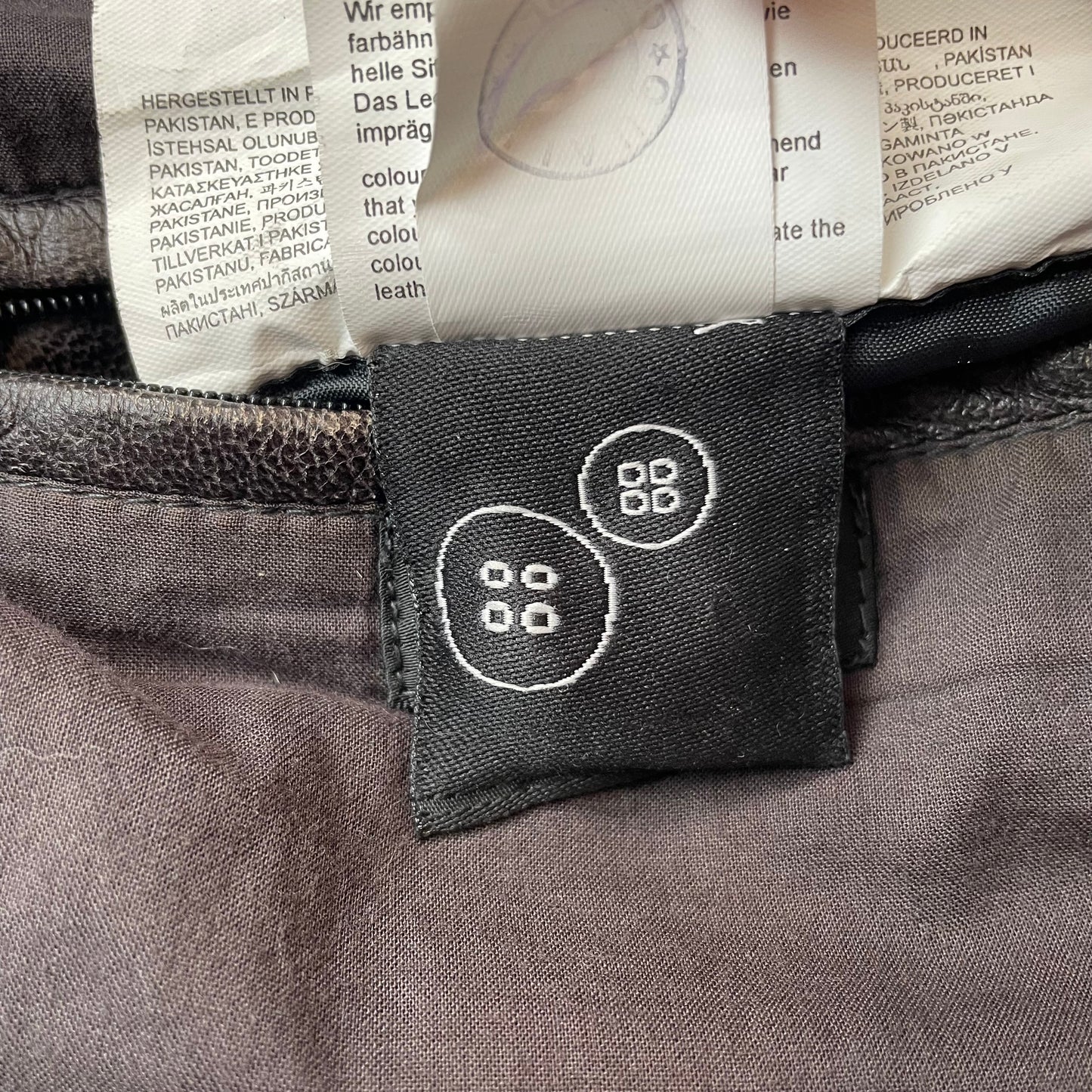 (L) 2000s Gipsy Lederjacke Faded braun slim fit Herren