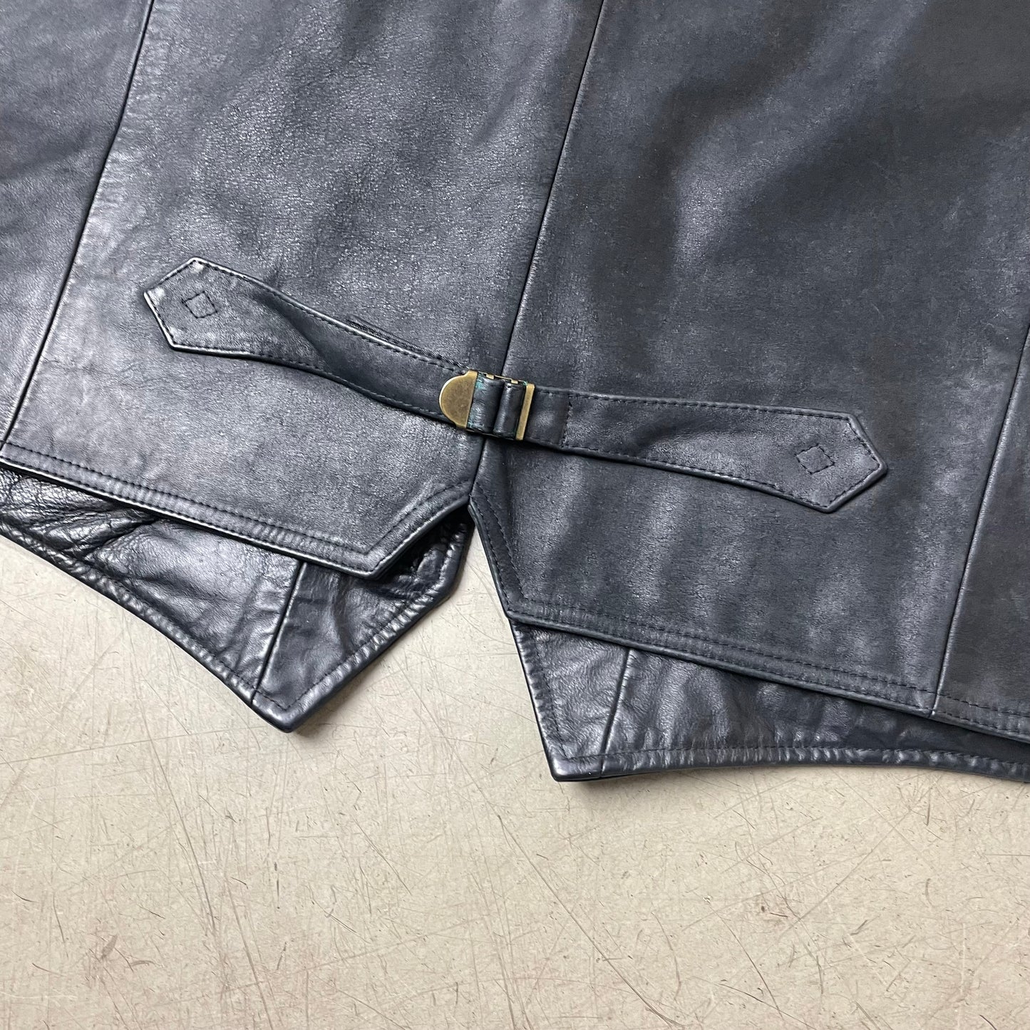 (XL) Camel Active Lederweste schwarz 54