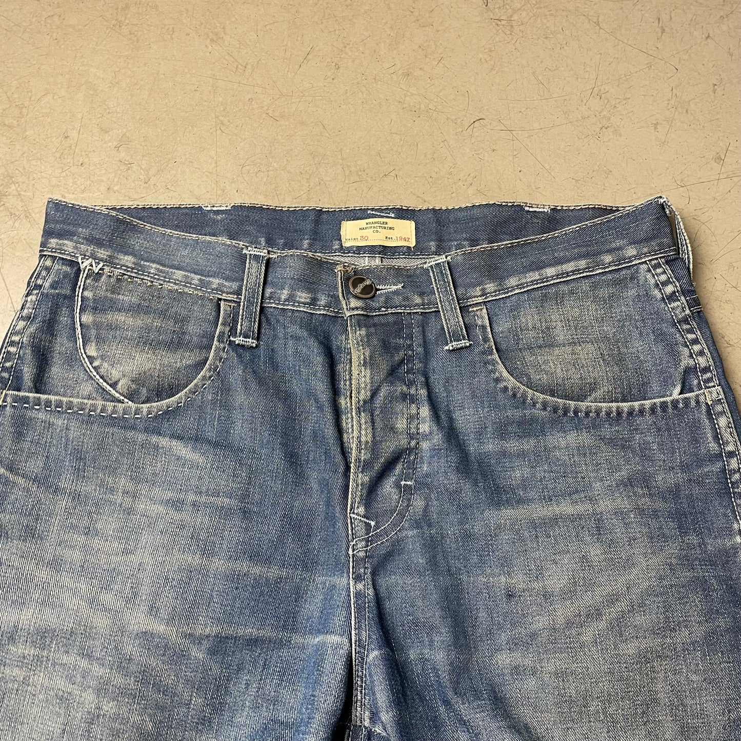 (M-L) Wrangler „Bruce“ Jeanshose faded blau W30/L34