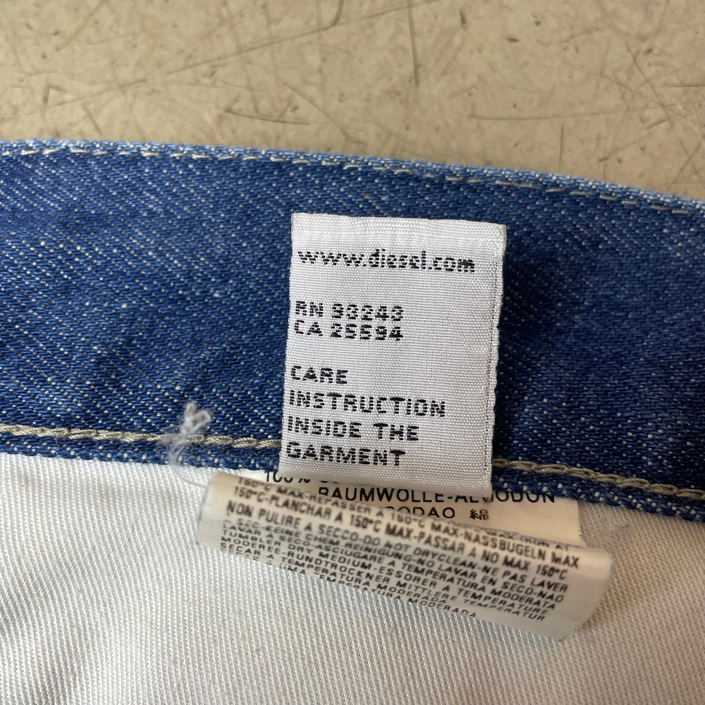 (M) Vintage Diesel Engineer Jeanshose blau W31