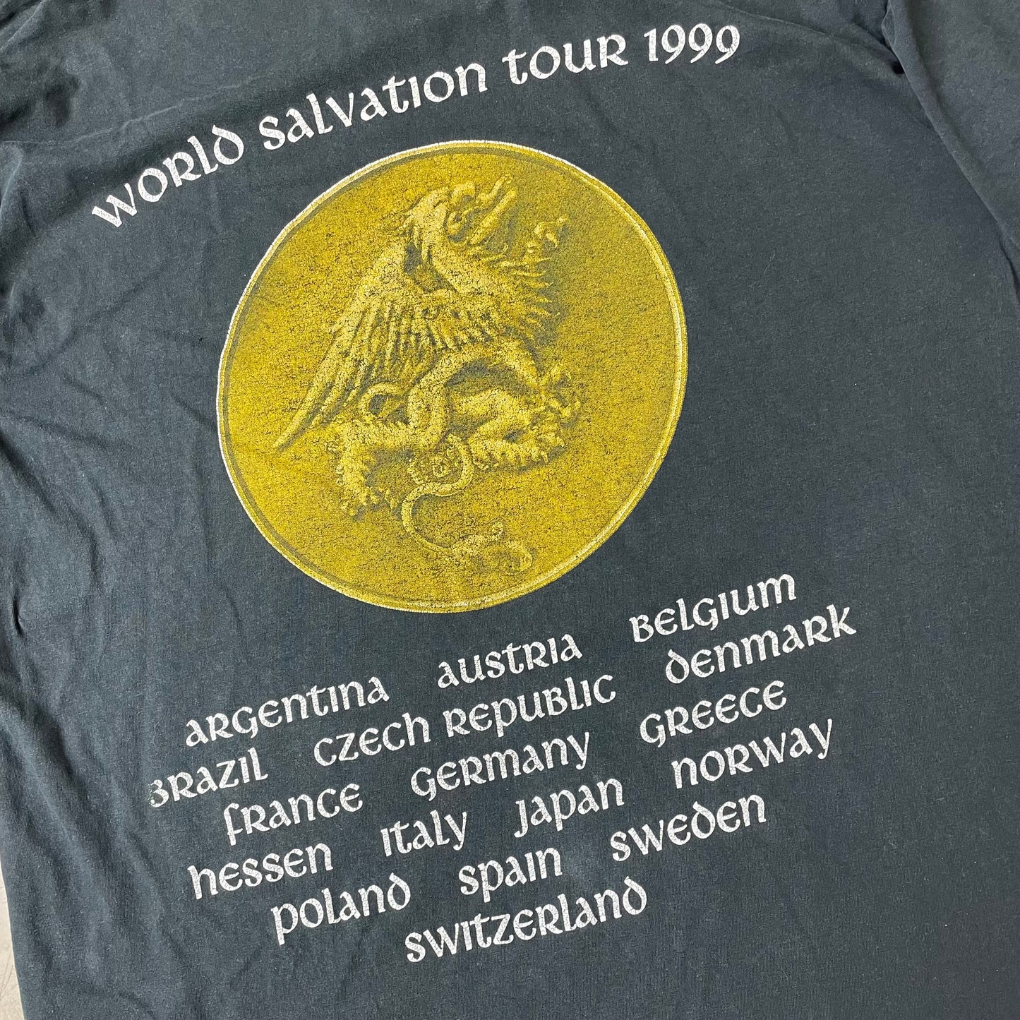 (XL) Edguy World Salvation Tour 1999 Band Tshirt schwarz