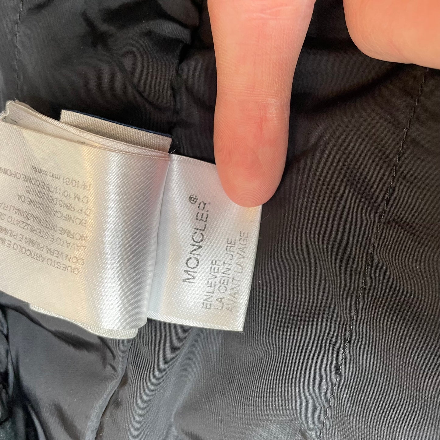 (M) Moncler Mantel Jacke lang schwarz