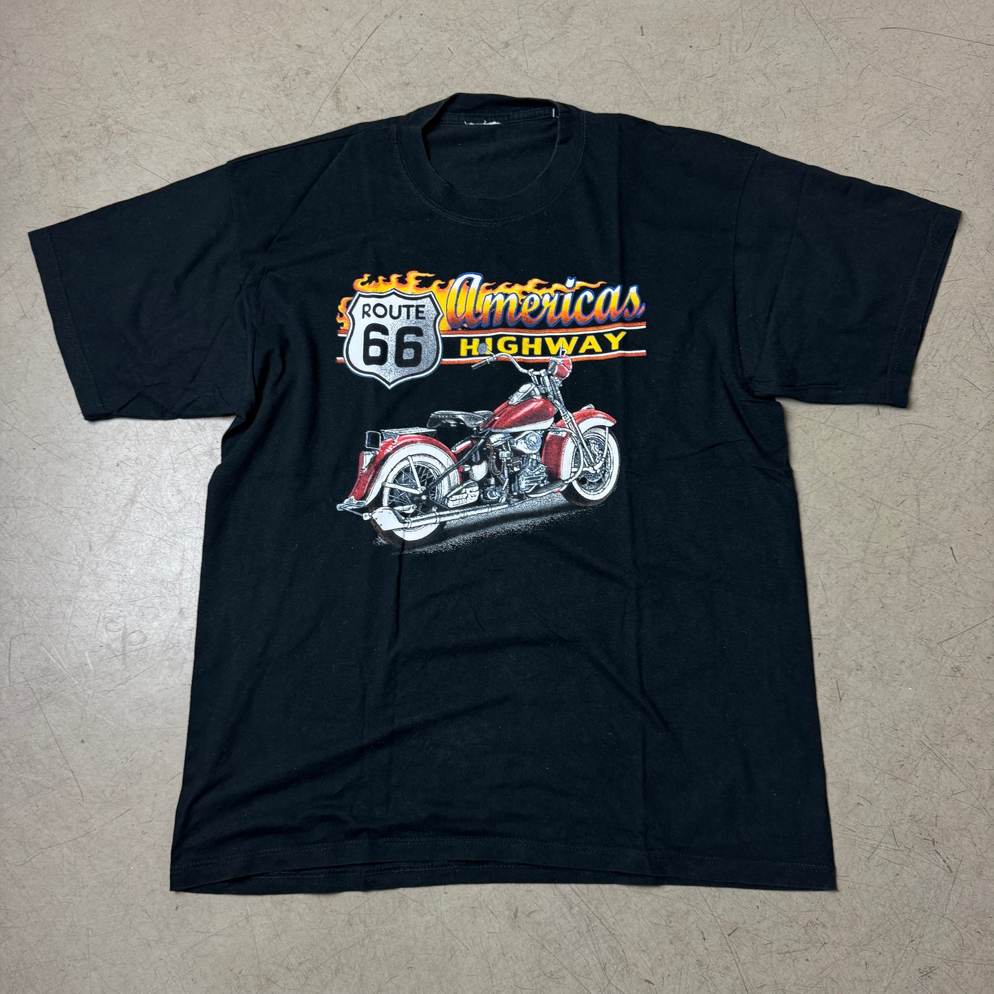 (XL) Route 66 Biker T-Shirt