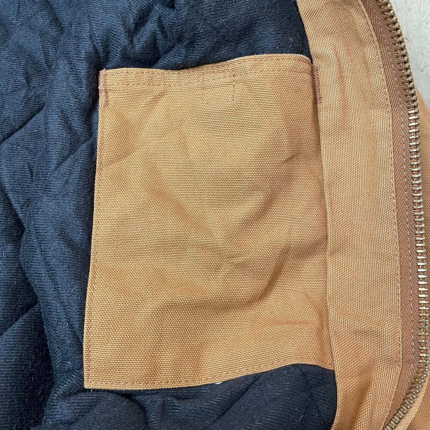 (XL) Carhartt Hooded Active Jacket Braun Made in USA L Tall