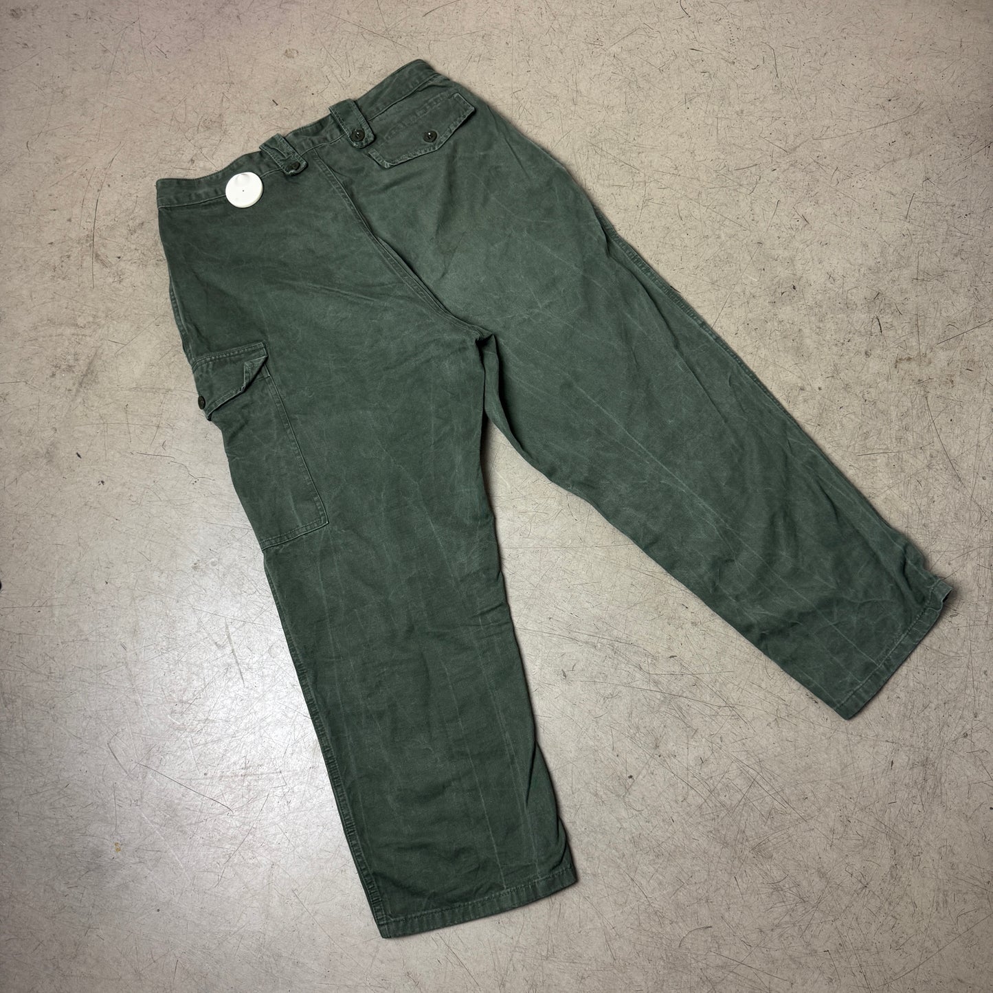 (L) 1980s Front Pocket Army Cargo Pants
