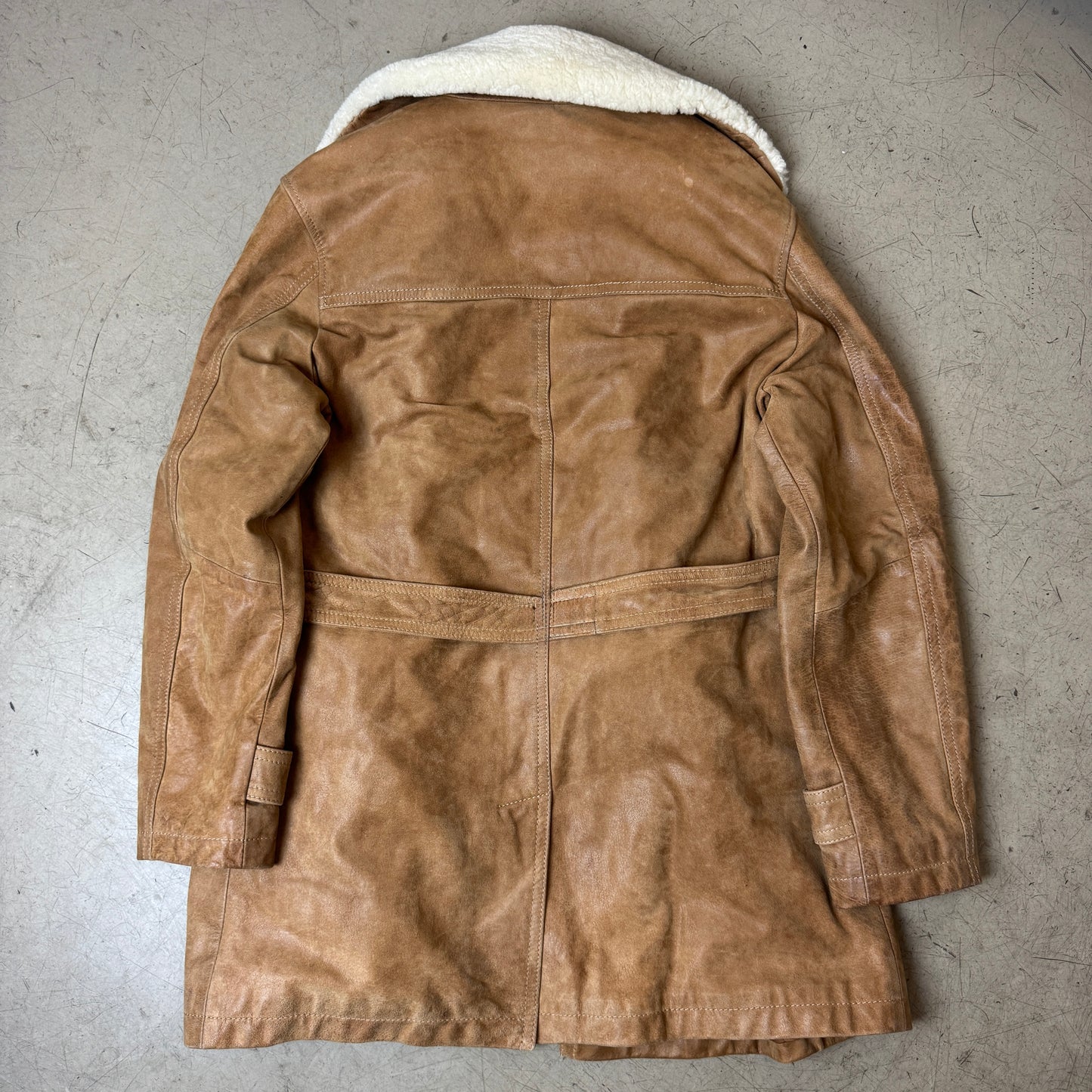 (L) McNeal Leder Flieger Pilot Mantel
