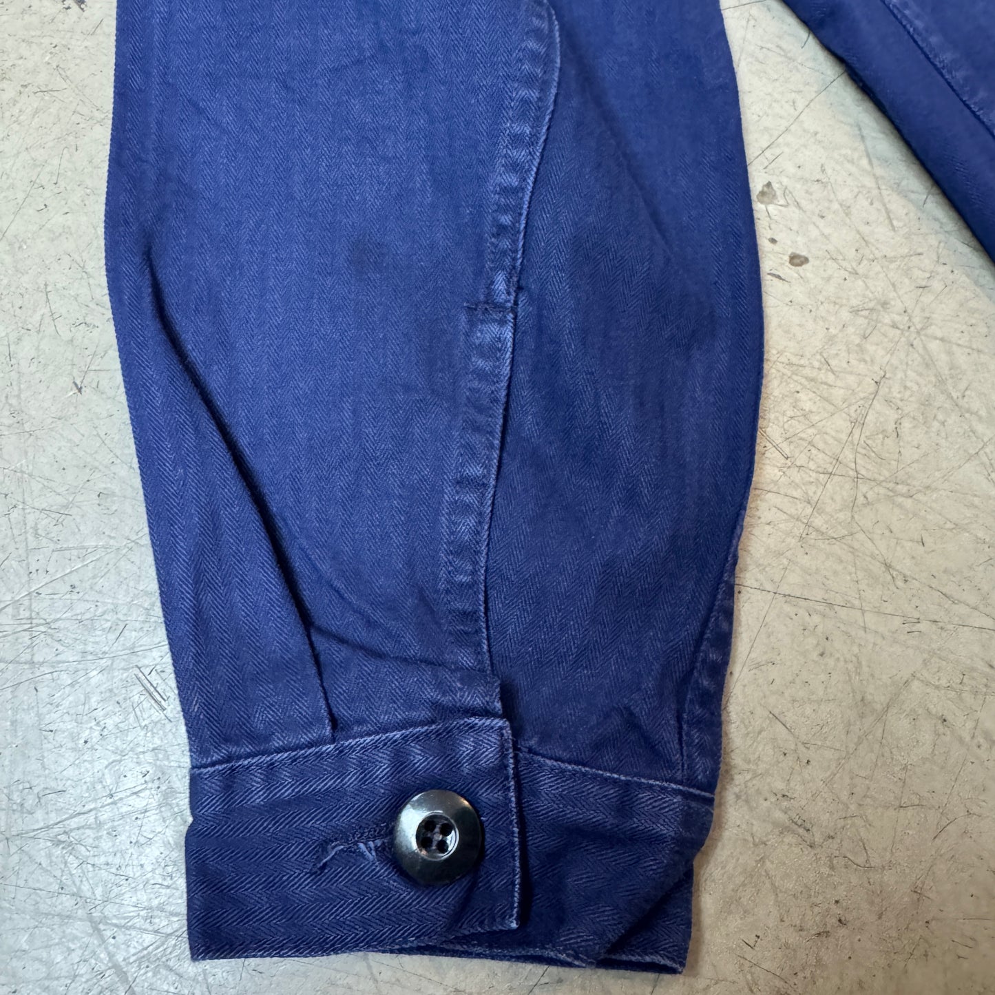 (L) French Work Shirt blau