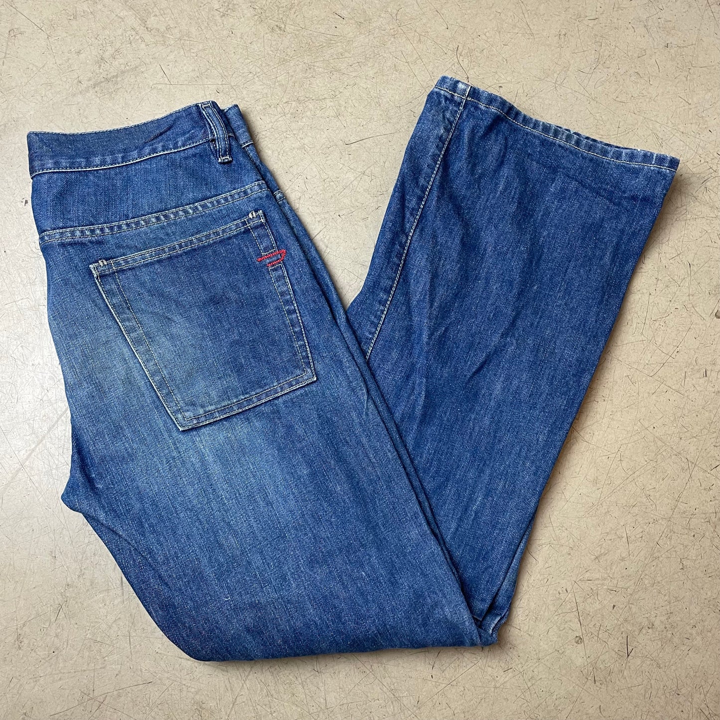 (M) Vintage Diesel Engineer Jeanshose blau W31