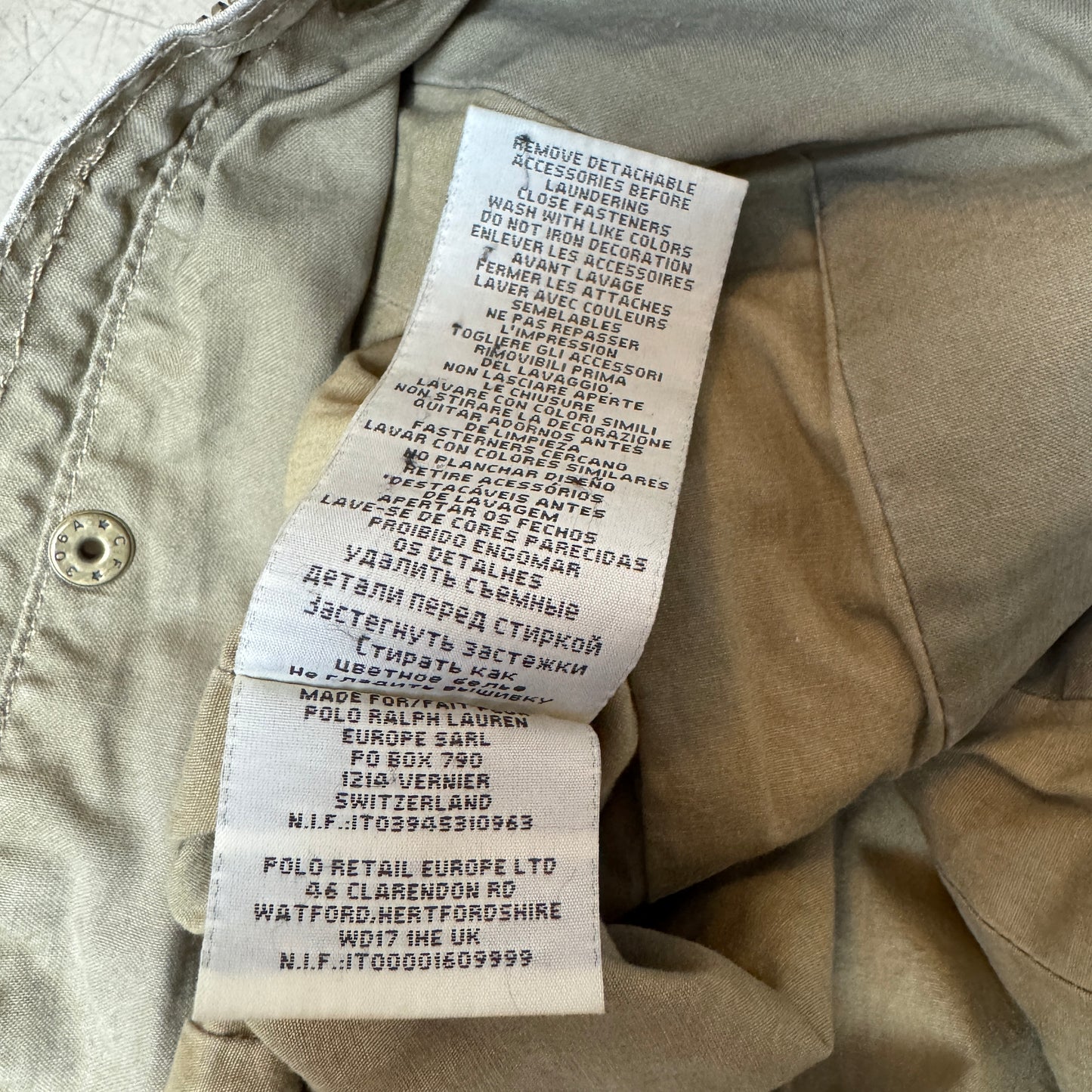 (S) Ralph Lauren Denim&Supply Army Jacket WMN Beige