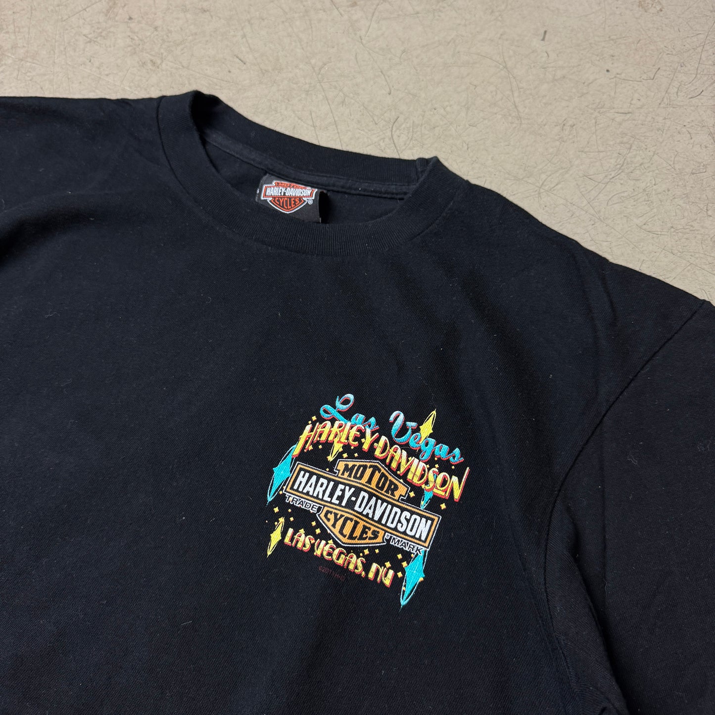 (L) Harley Davidson Las Vegas Biker T-Shirt 2010