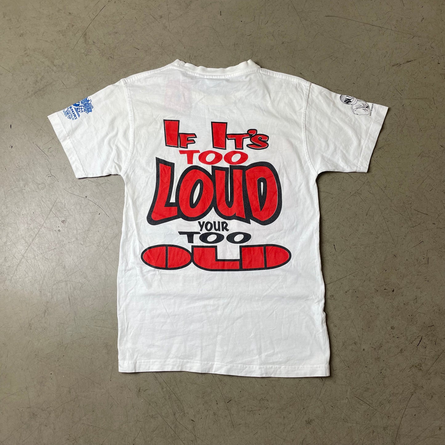 (S) Vintage Speed Boat Liquid Quarter Mile Tshirt weiß