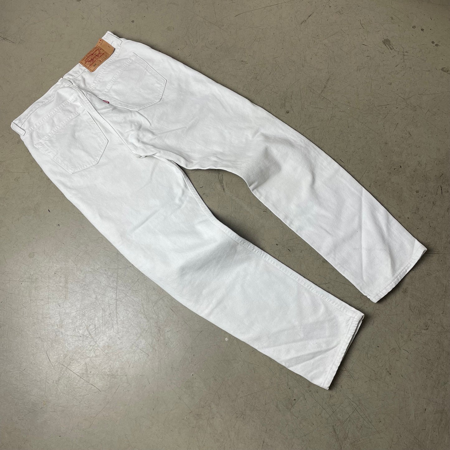 (M) Wmn Levi’s 501 Jeanshose Denim weiß W33/L32
