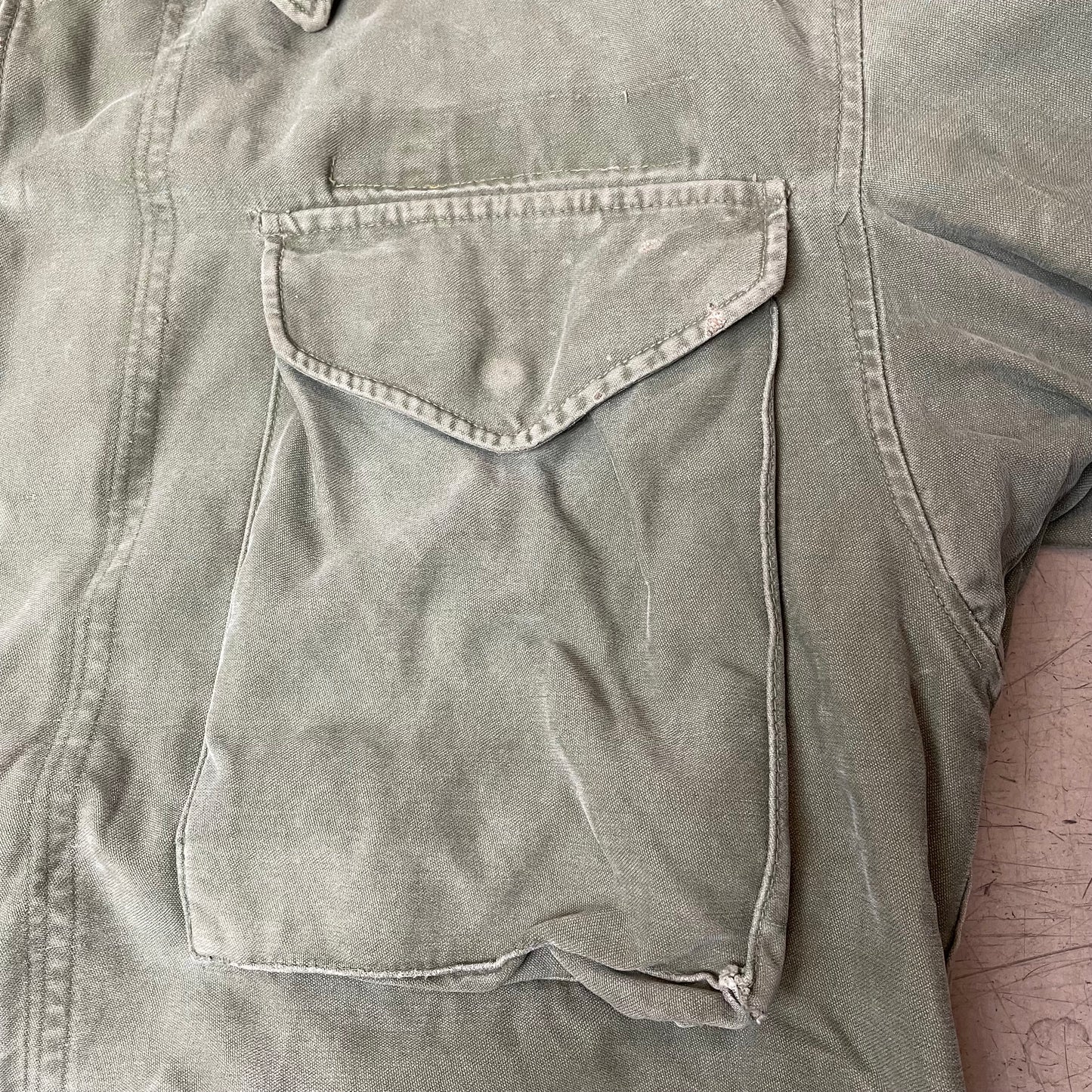(M) Vintage M51 Field Jacket US Army faded grün S Long