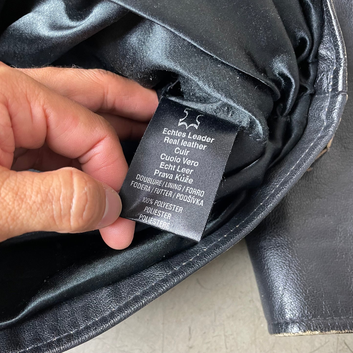 (M) Gipsy Lederjacke schwarz