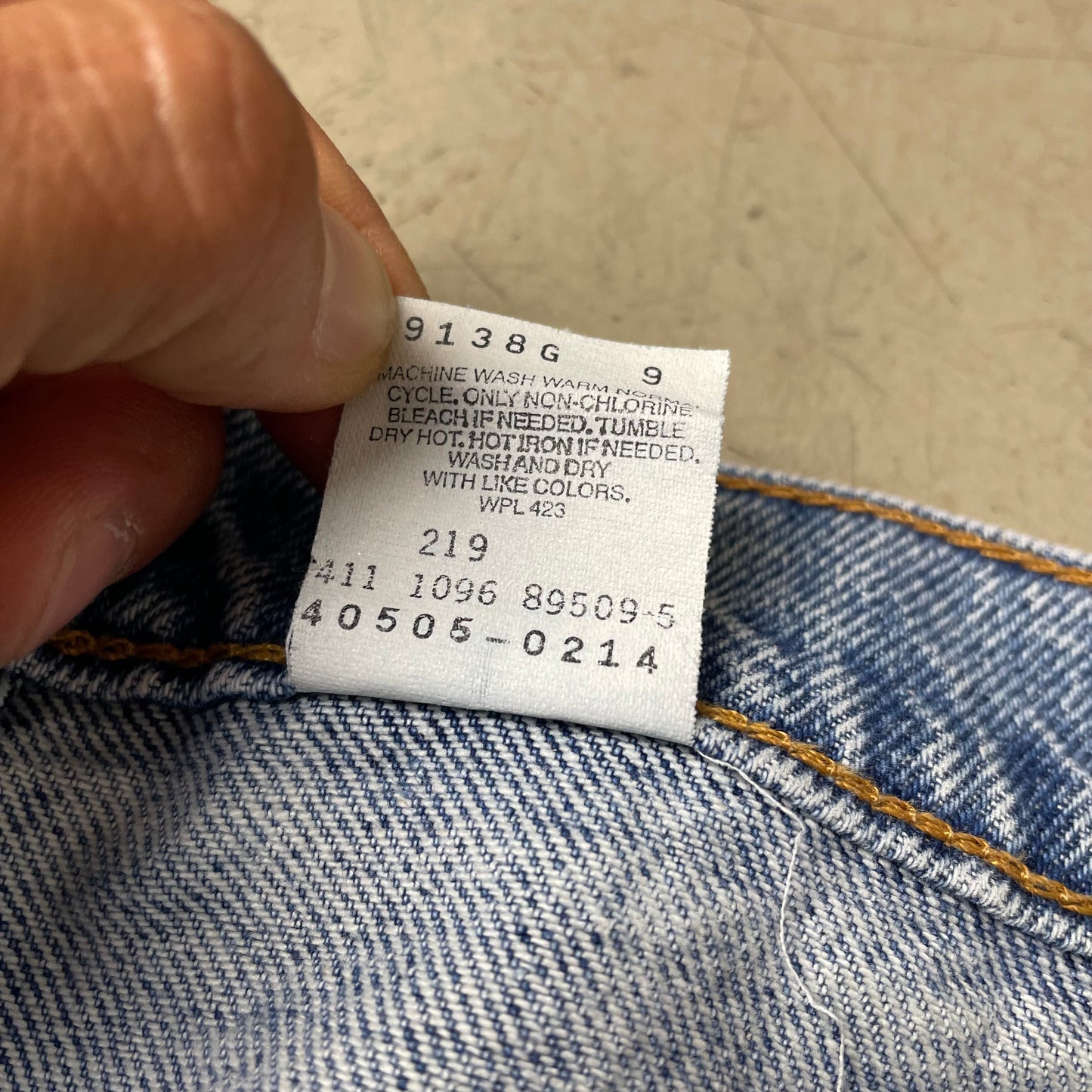 (M) Levi’s 505 Orange Tab Jeanshose hellblau W33/L32