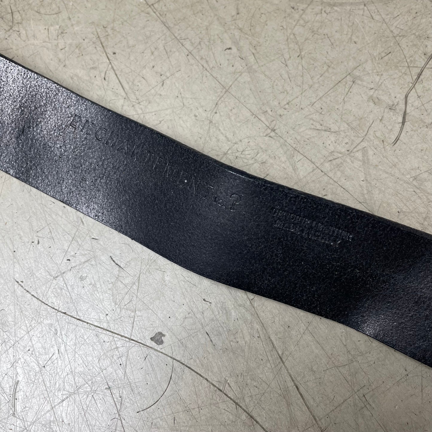 Vintage Enchantement Ledergürtel dunkelrot Burgundy schwarz 102cm