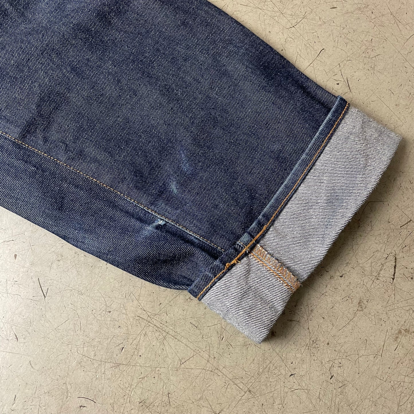 (L) Supreme Selvedge Selvage Denim Jeanshose dunkelblau W30