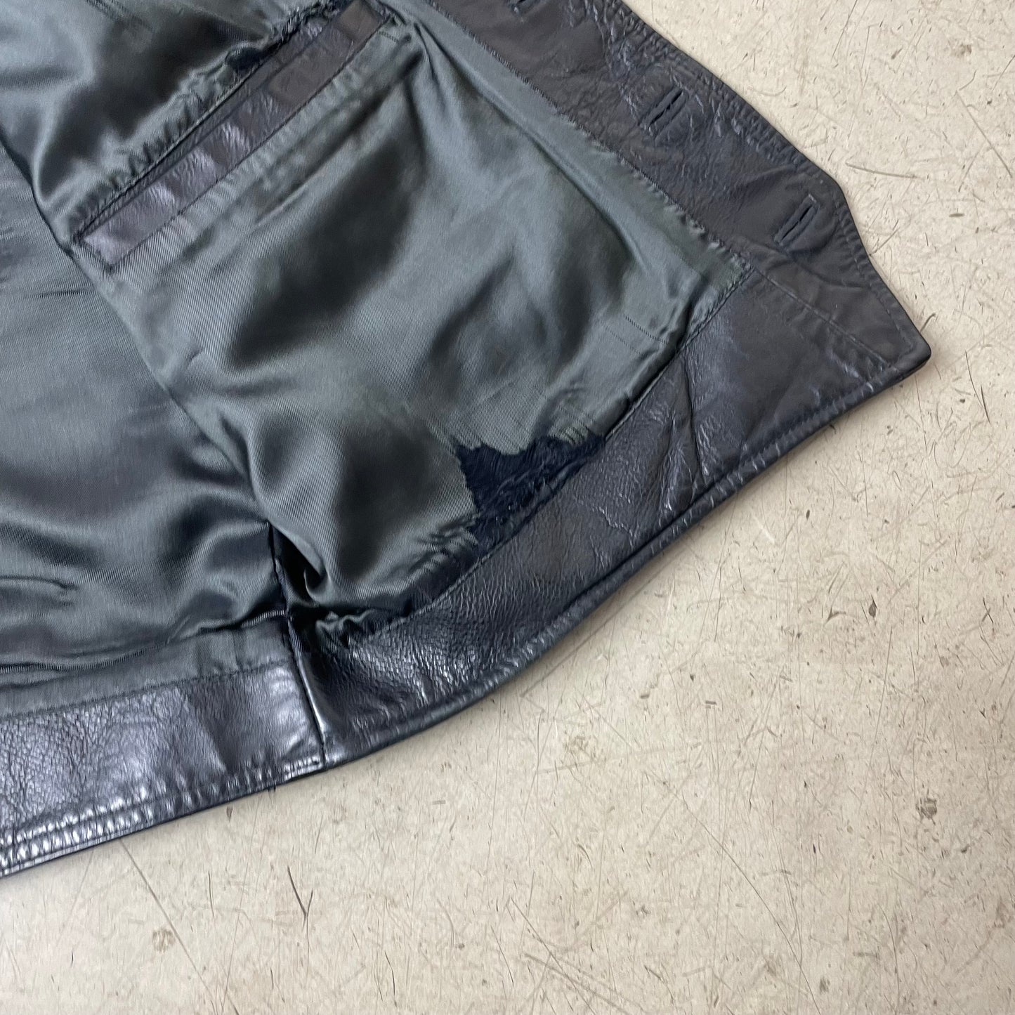 (XL) Camel Active Lederweste schwarz 54
