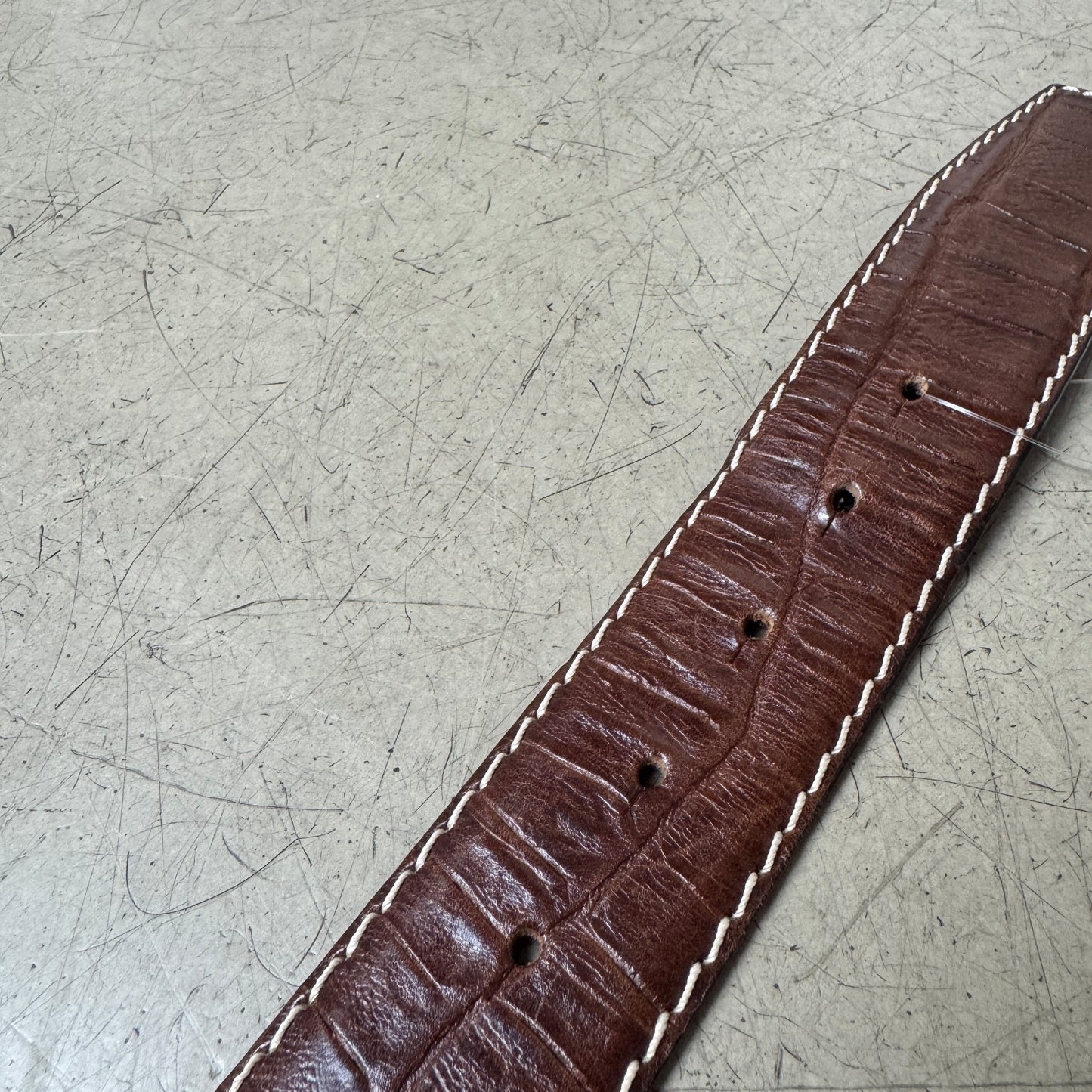 Vintage USA Independence Leder Gürtel dunkelbraun 114cm