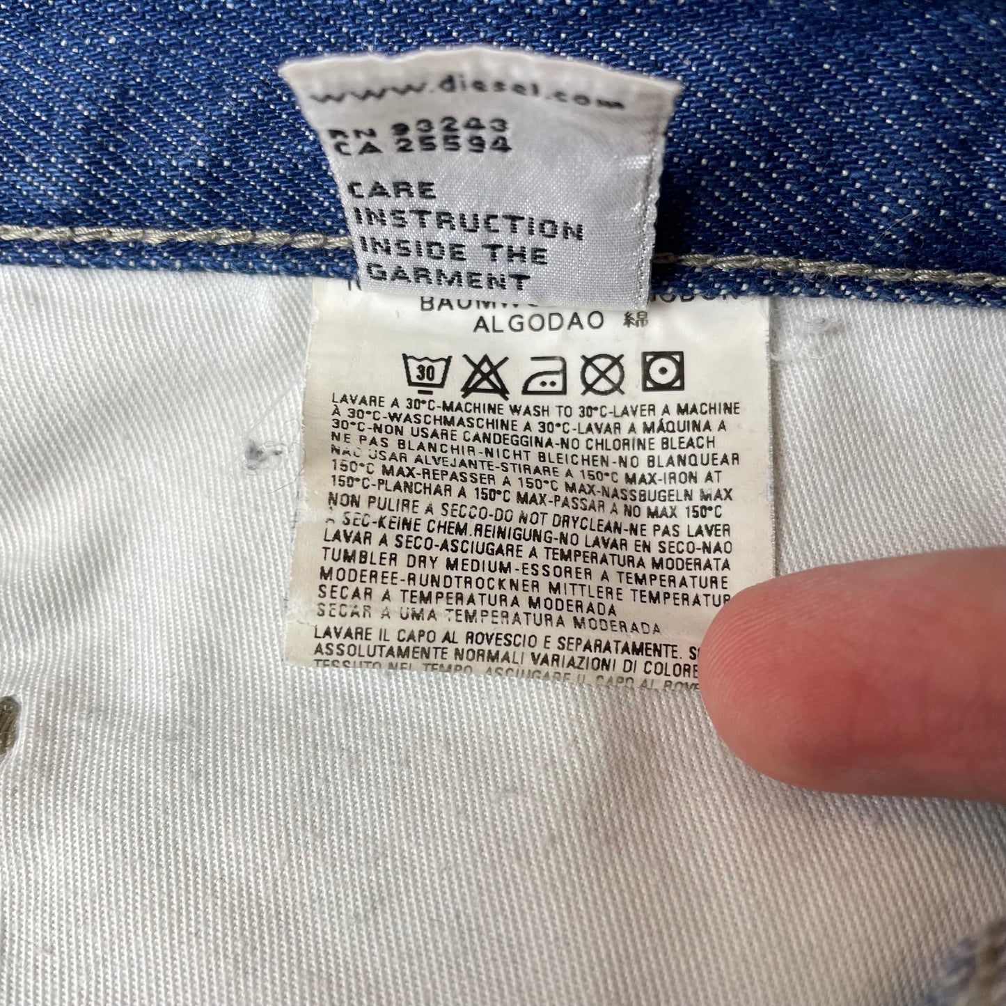 (M) Vintage Diesel Engineer Jeanshose blau W31