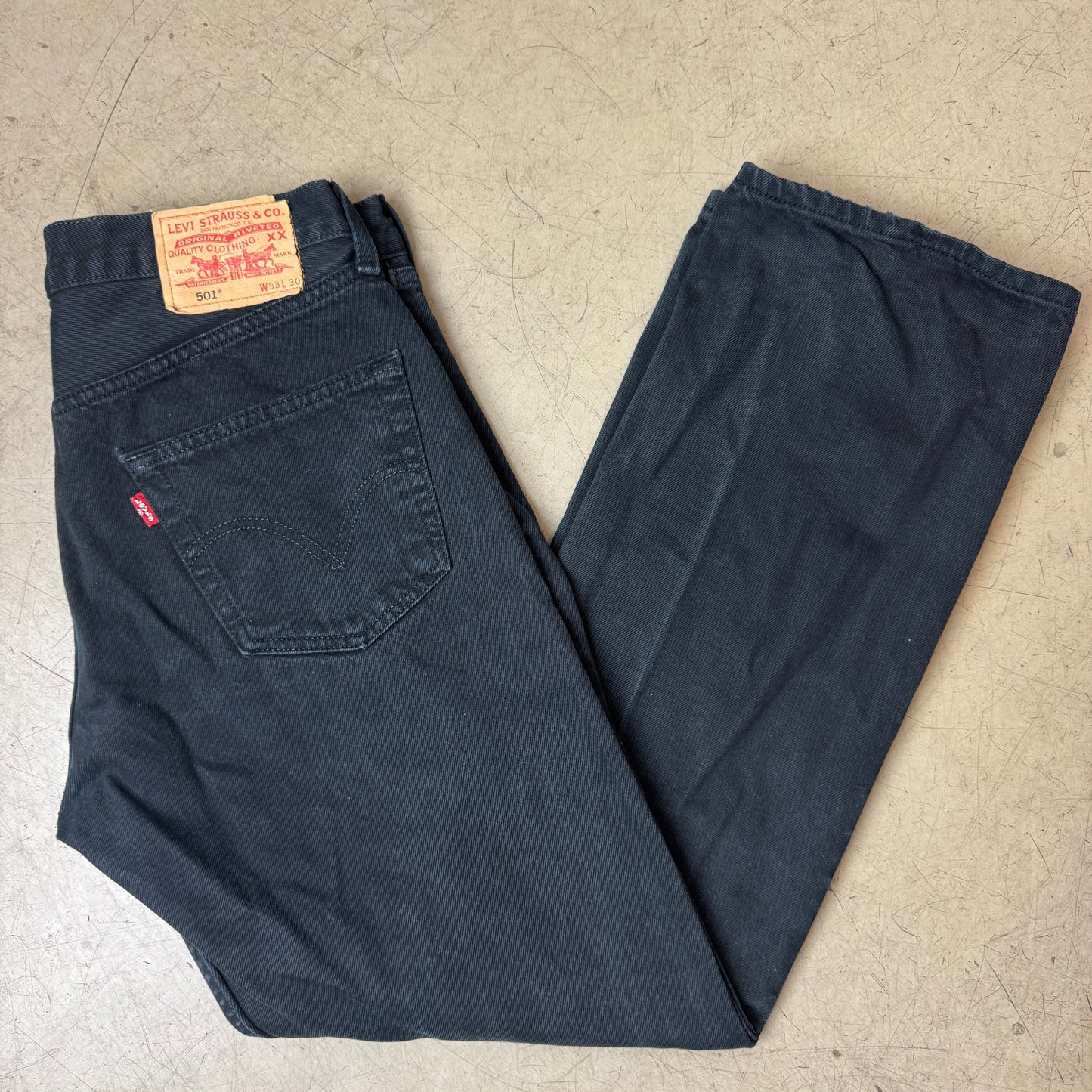 (L) Levi’s 501 Jeanshose schwarz W33/L30