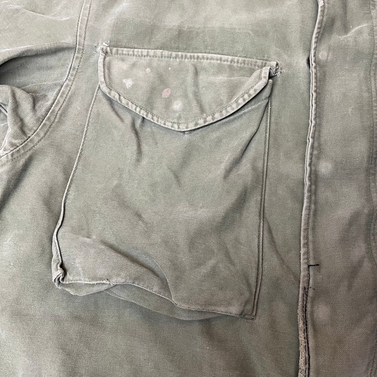 (M) Vintage M51 Field Jacket US Army faded grün S Long