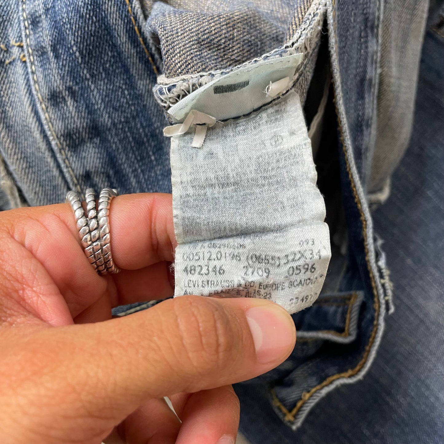 (M) 512 Levi’s Bootcut Jeanshose faded Navy blau W32L34