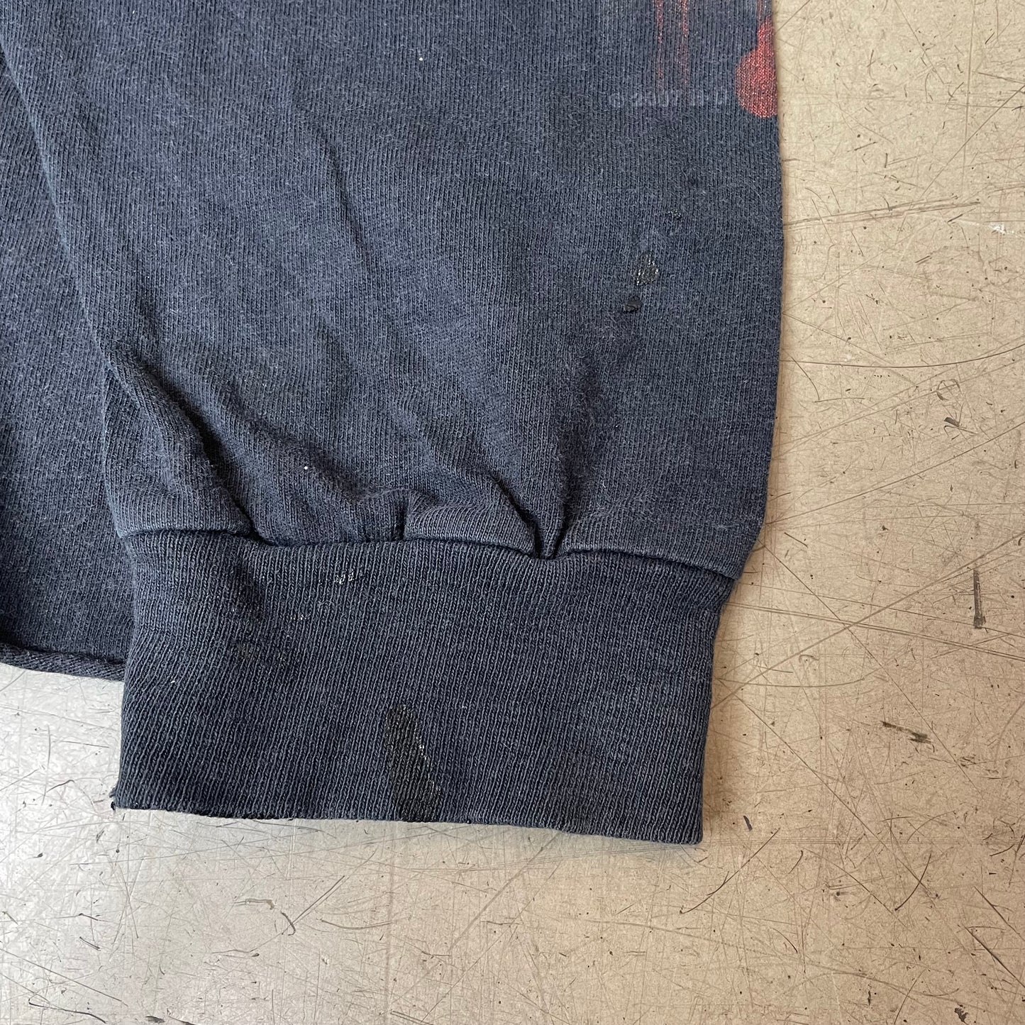(L) 2007 Harley Davidson Skull Longsleeve black cropped California
