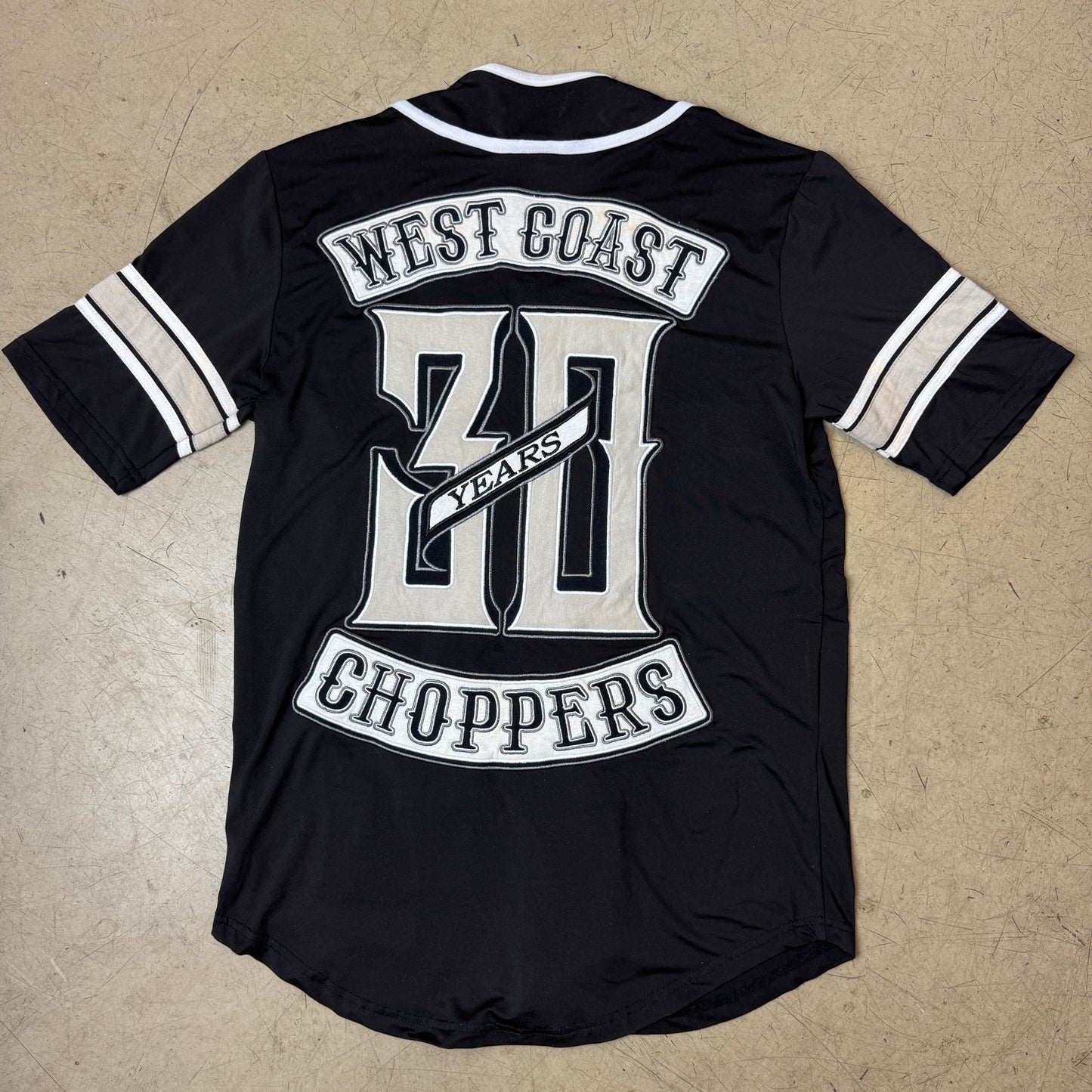 (S-M) Rare West Coast Choppers Baseball Jersey