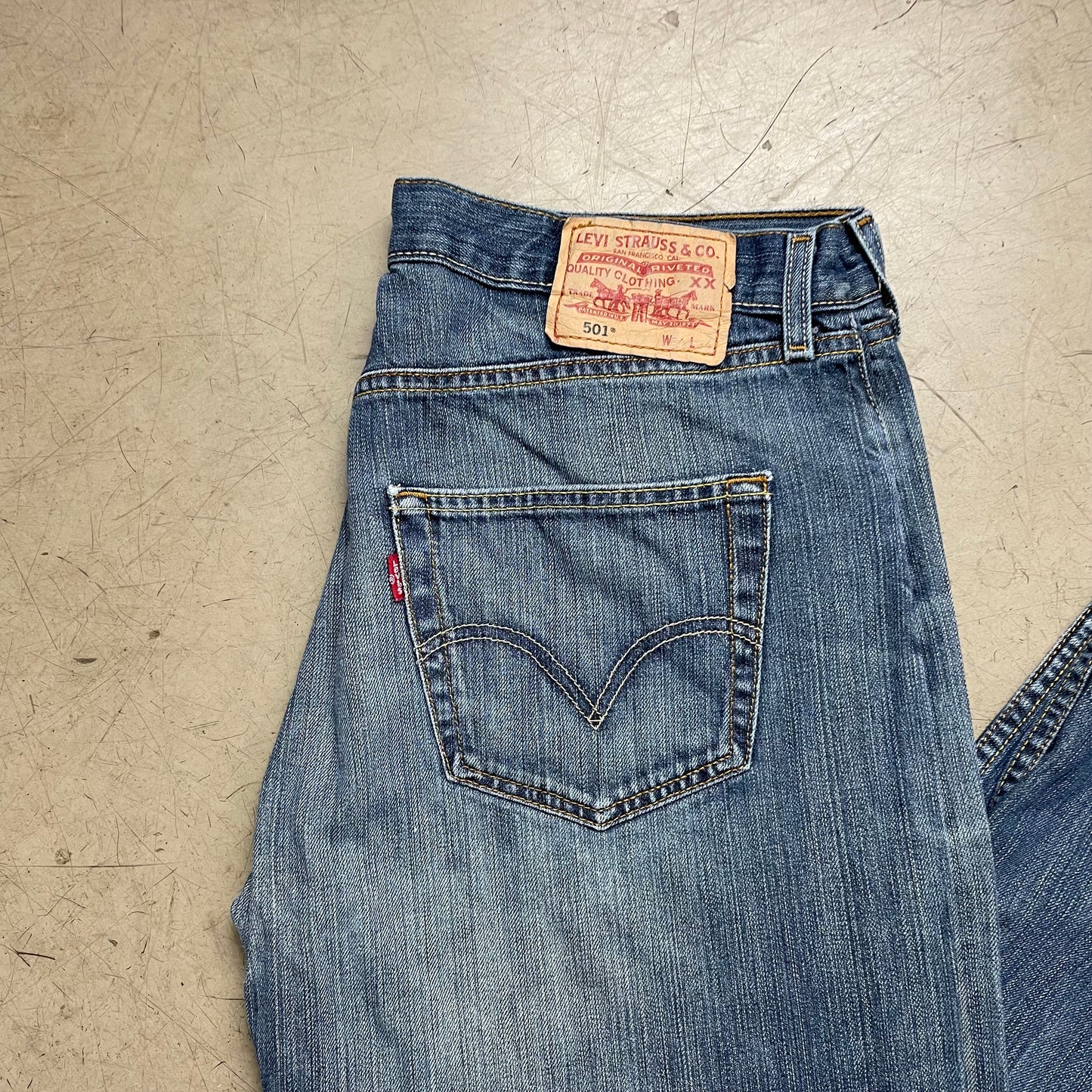 (L) Levi’s 501 Jeanshose blau W34L34