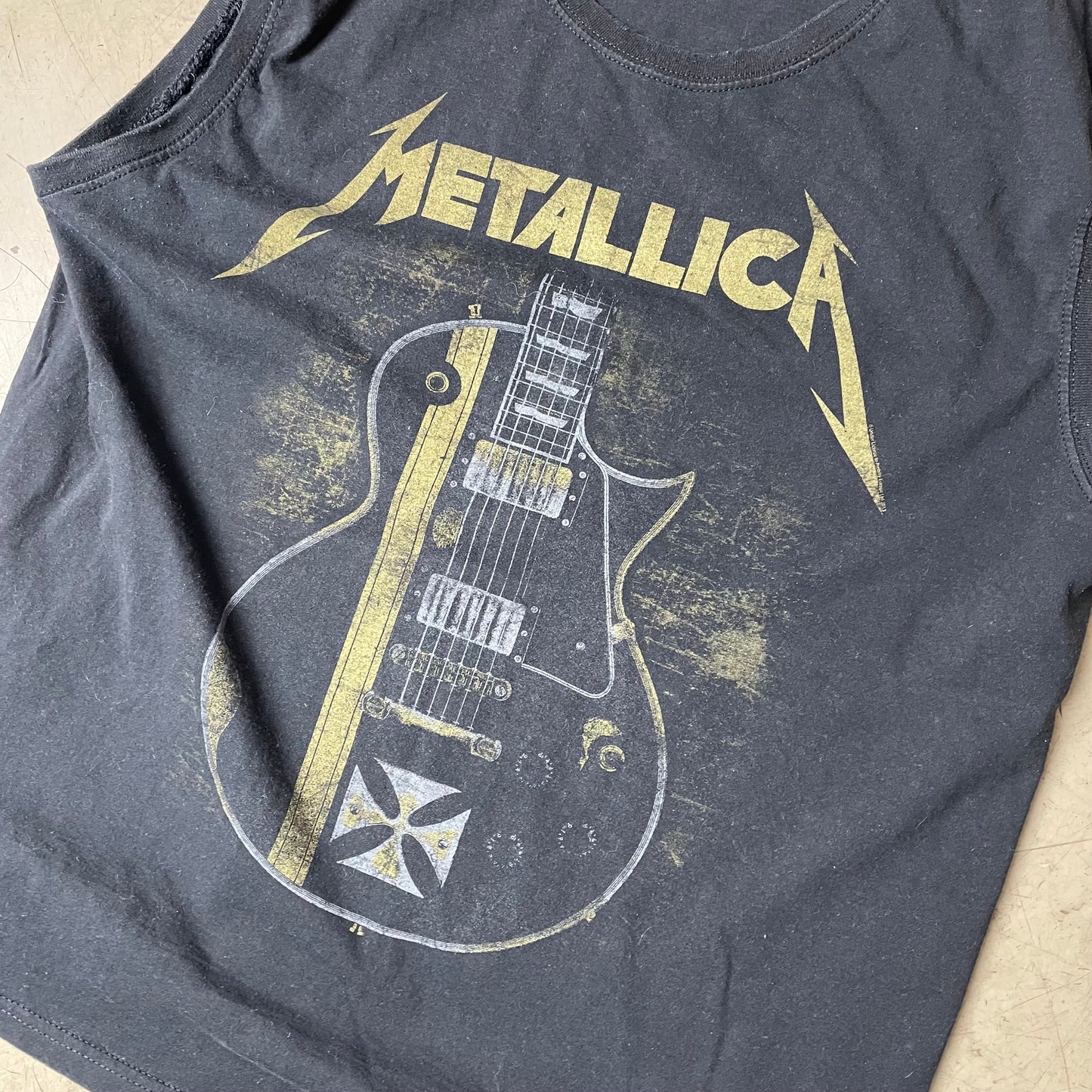 (M) Metallica Band Tshirt schwarz ärmellos