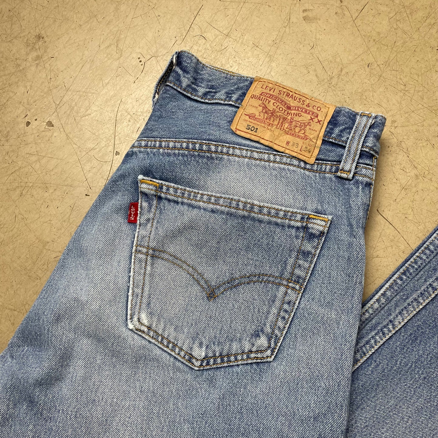 (M) Levi’s 501 Jeanshose hellblau W33L34