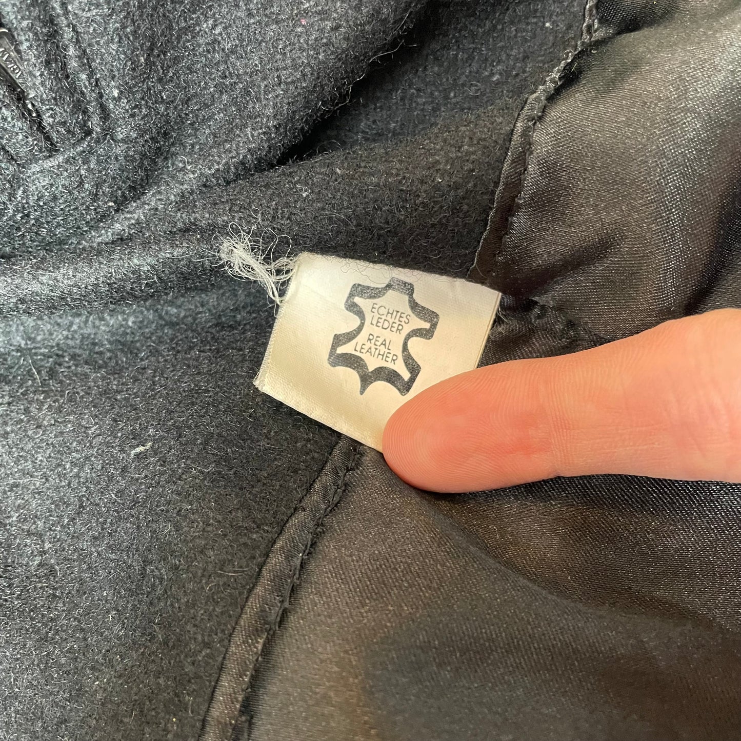 (L) Lederjacke schwarz