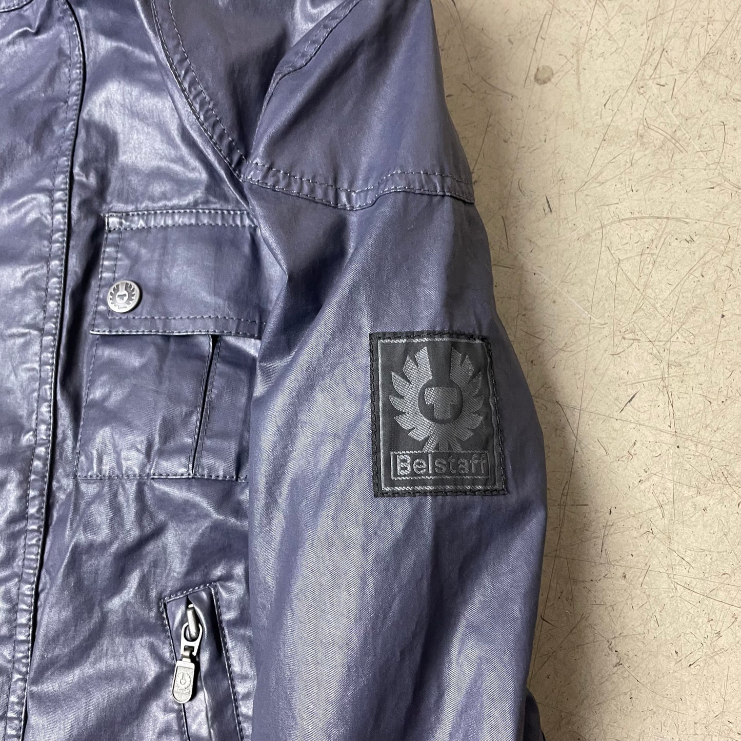 (S-M) Belstaff Wmn Jacket Navy blau