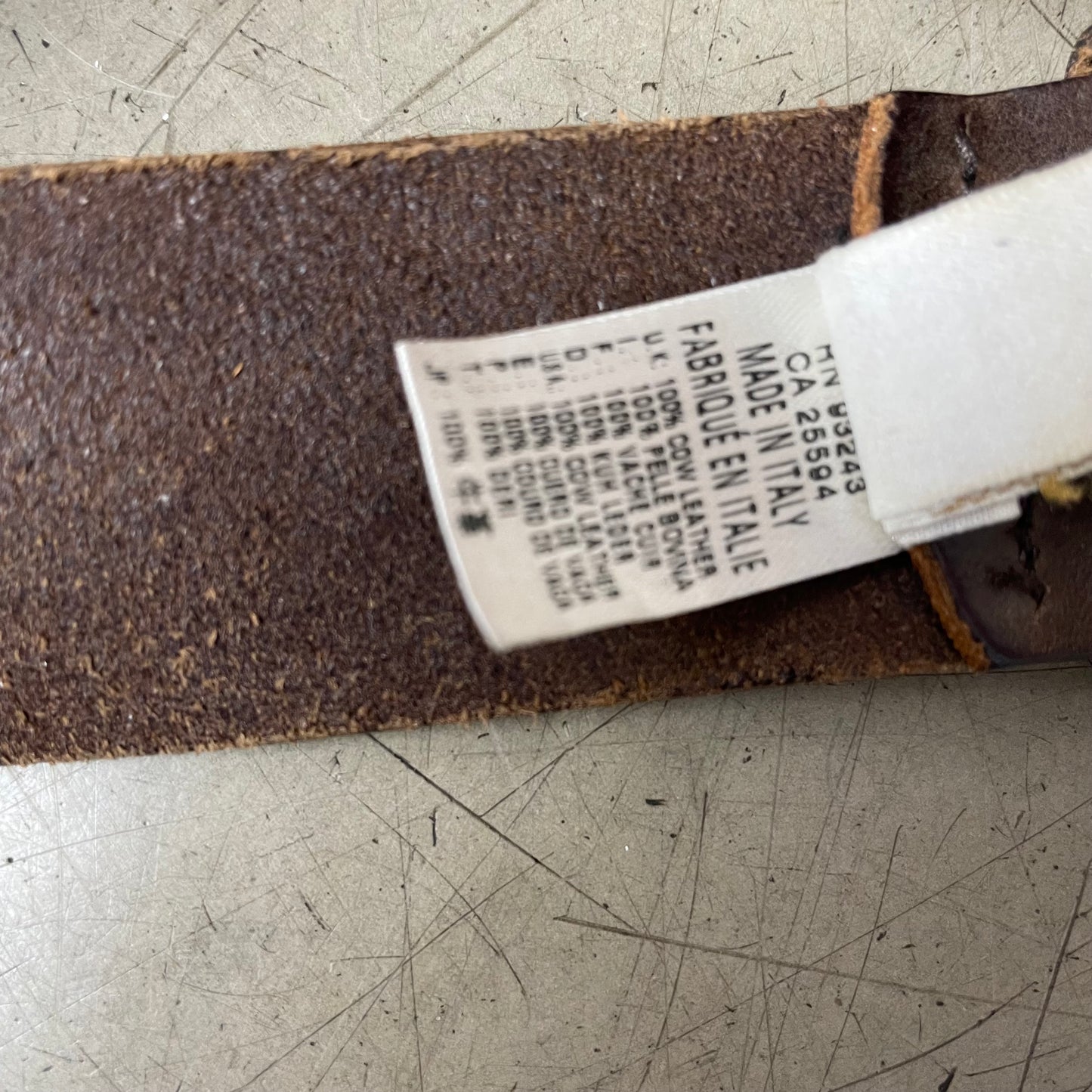 Vintage Diesel Faded braun Ledergürtel 108cm