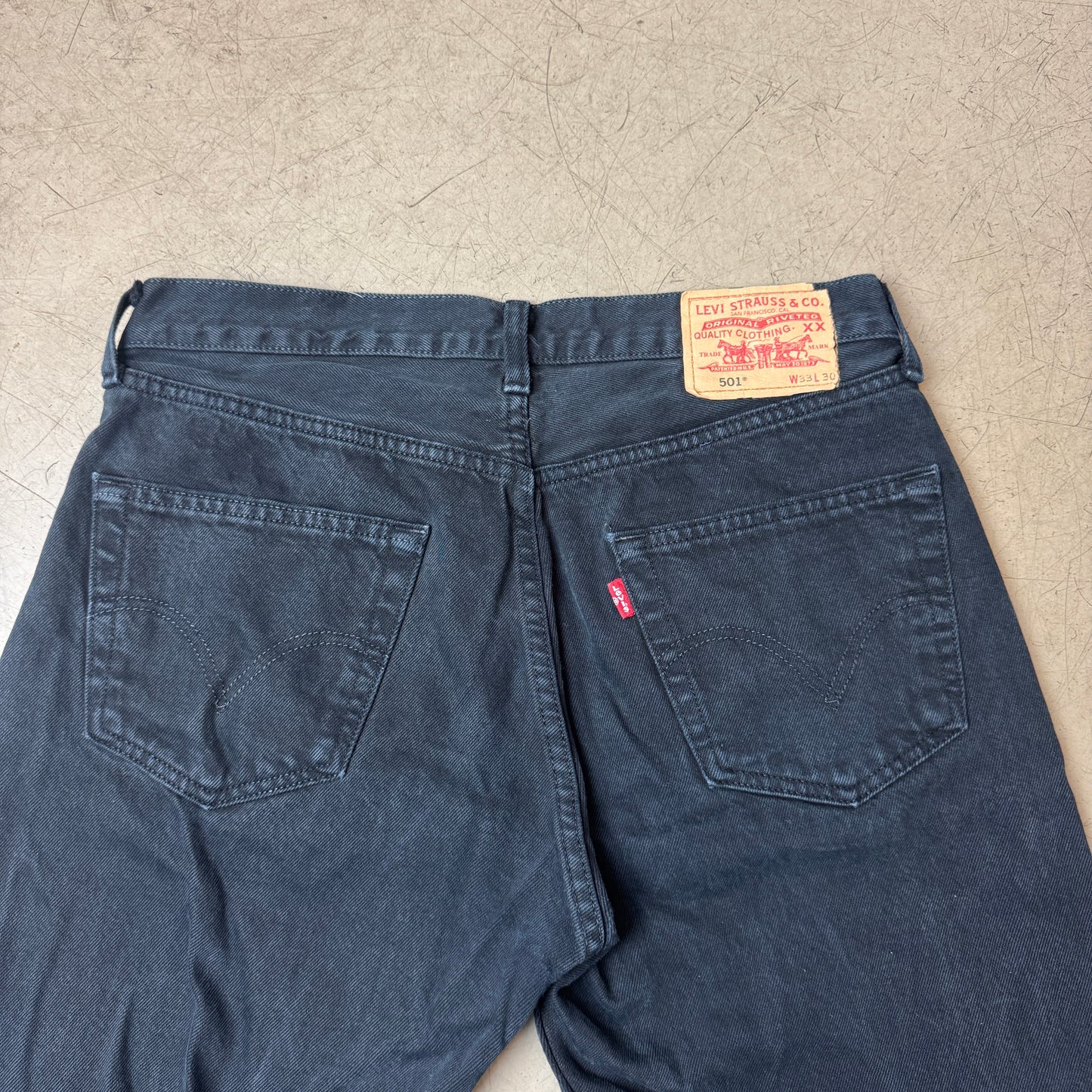 (L) Levi’s 501 Jeanshose schwarz W33/L30