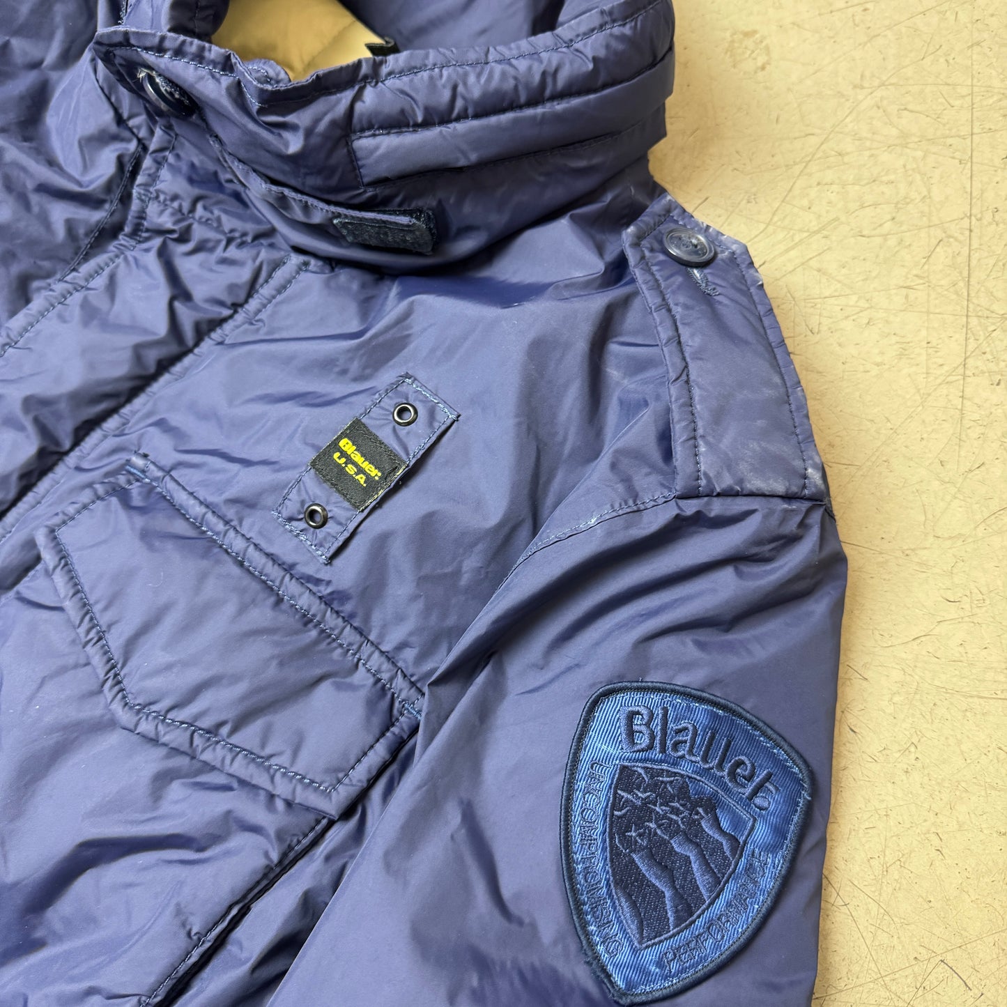 (L) Blauer USA Military Jacket dunkelblau