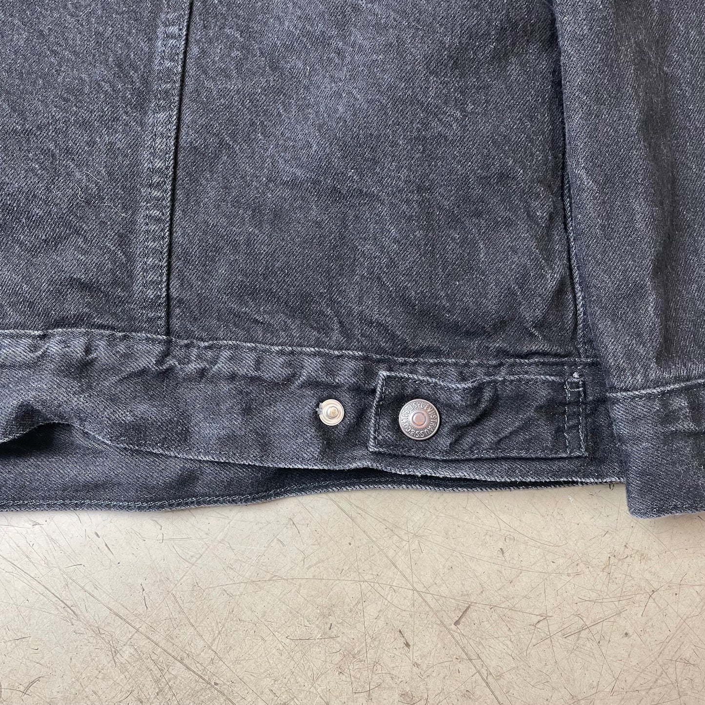 (XL) Levi’s Sherpa Jeansjacke gefüttert schwarz