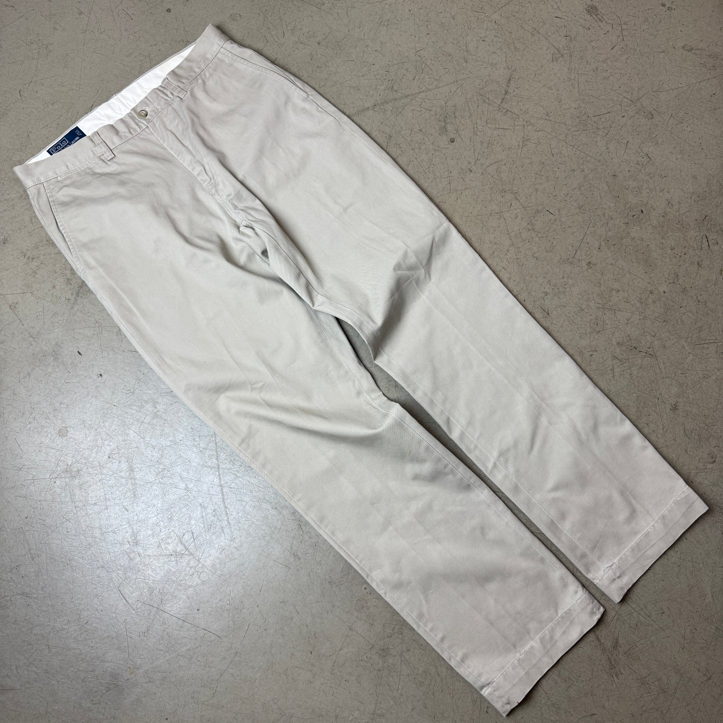(L) Polo by Ralph Lauren Smith Pant Chino Stoffhose beige W33/L34