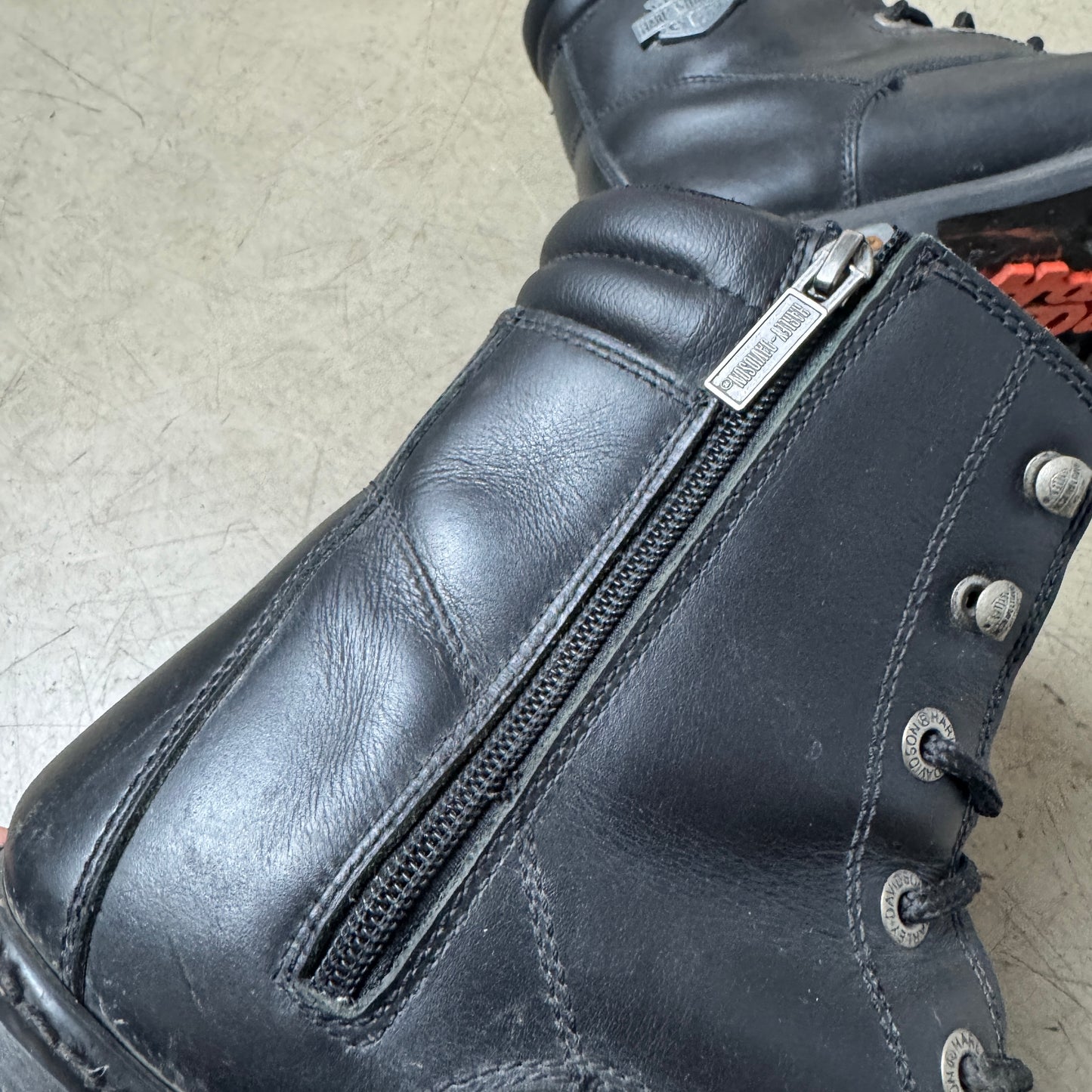 (44) Harley Davidson Echtleder Biker Boots