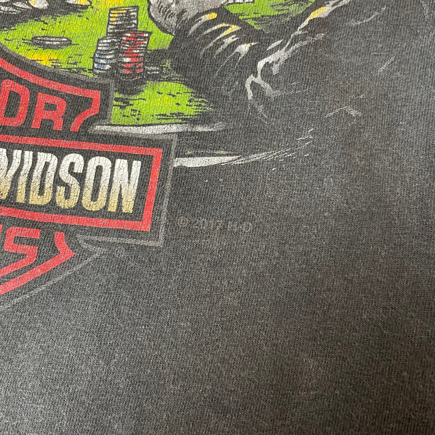 (M) 2017 Harley Davidson Cherokee Tshirt faded schwarz
