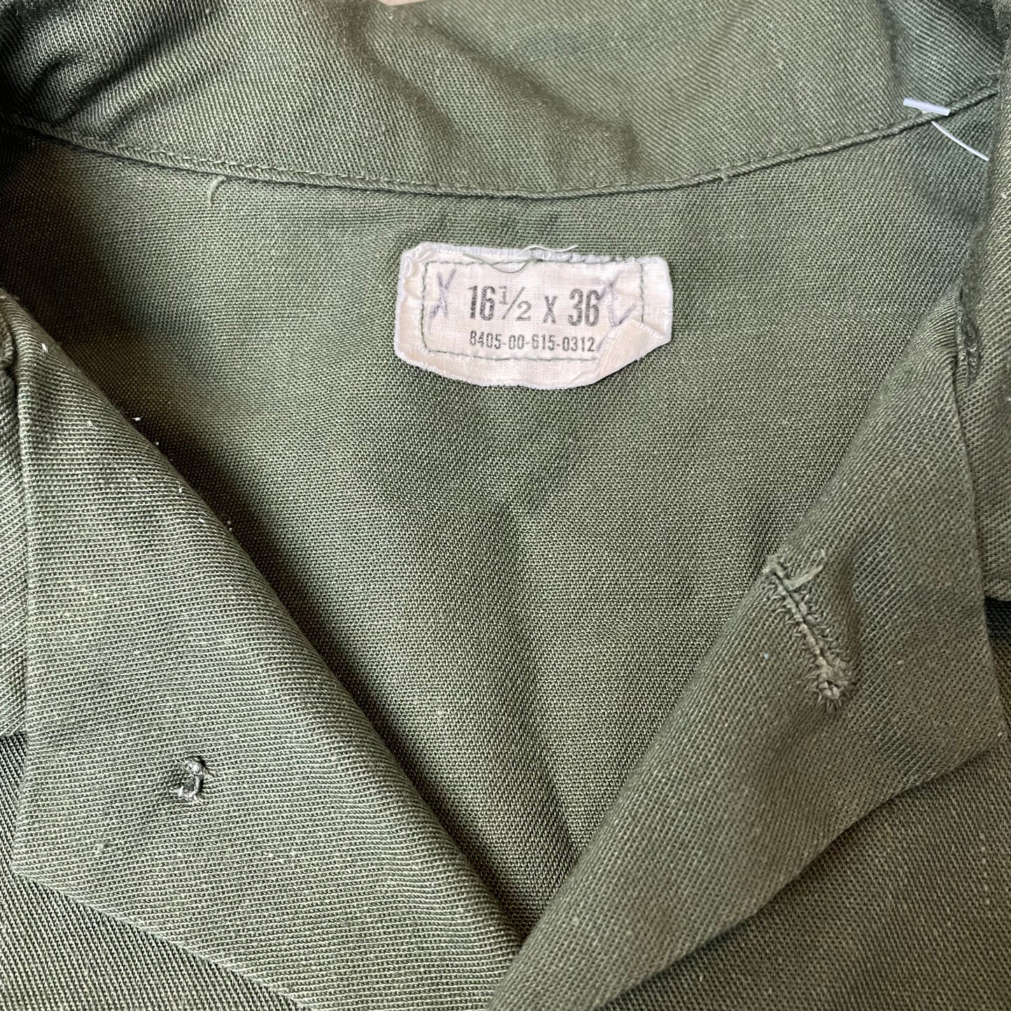 (L-XL) 1980s OG507 US Army Hemd grün