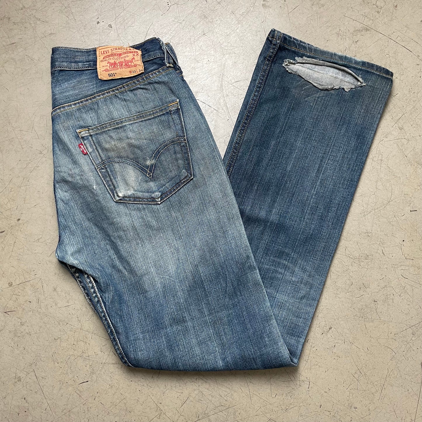 (M) Levi’s 501 Jeanshose blau W33L34