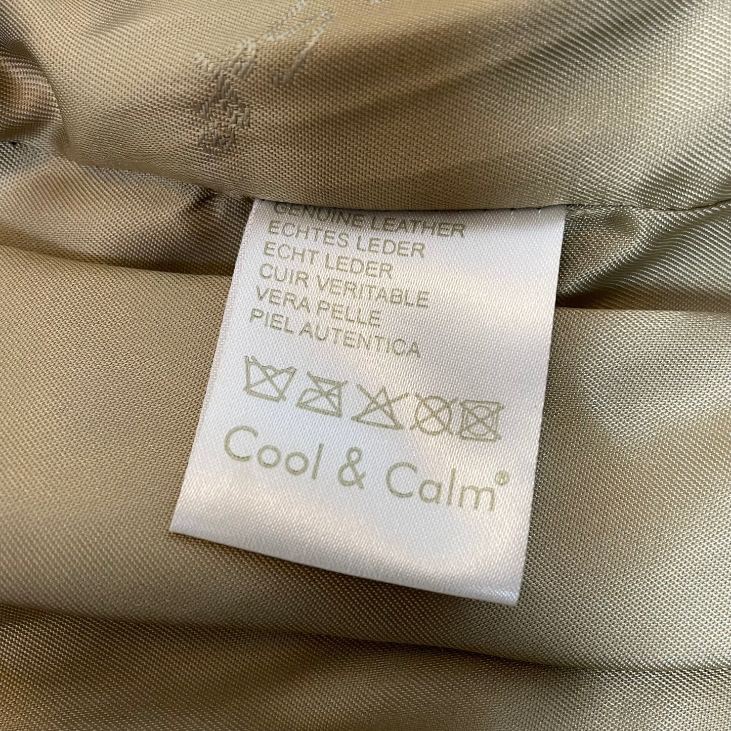(M) Lederjacke beige