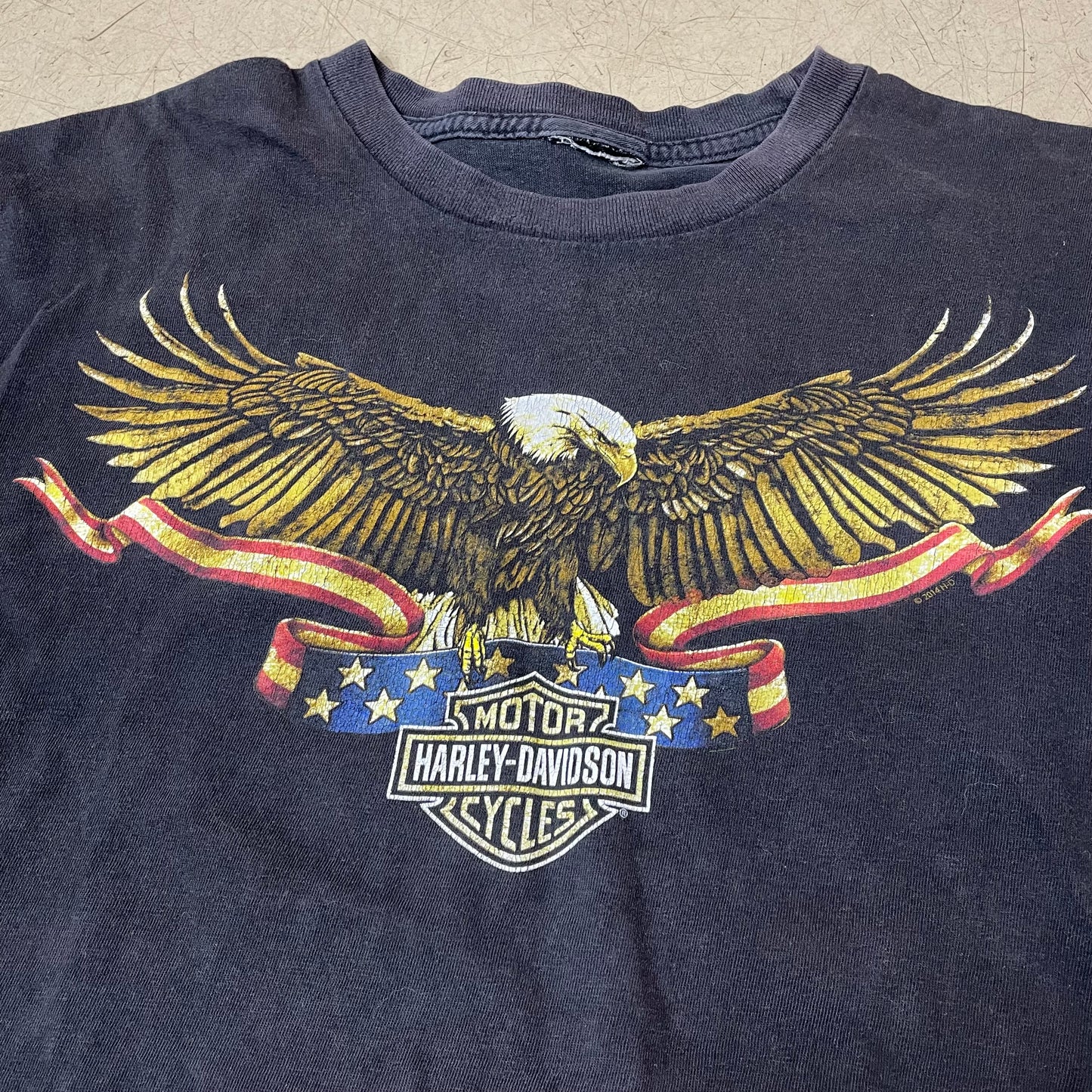 (L) 2012 Harley Davidson Orwigsburg Eagle Usa Tshirt schwarz