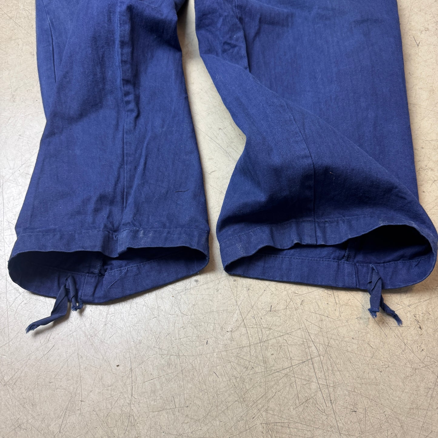 (M-L) French Work Pants blau
