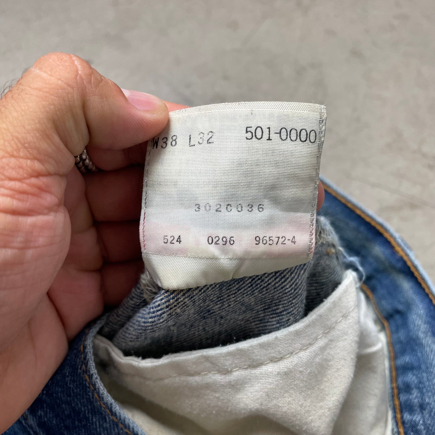 (L-XL) 1996 Levi’s 501 Jeanshose W38L32