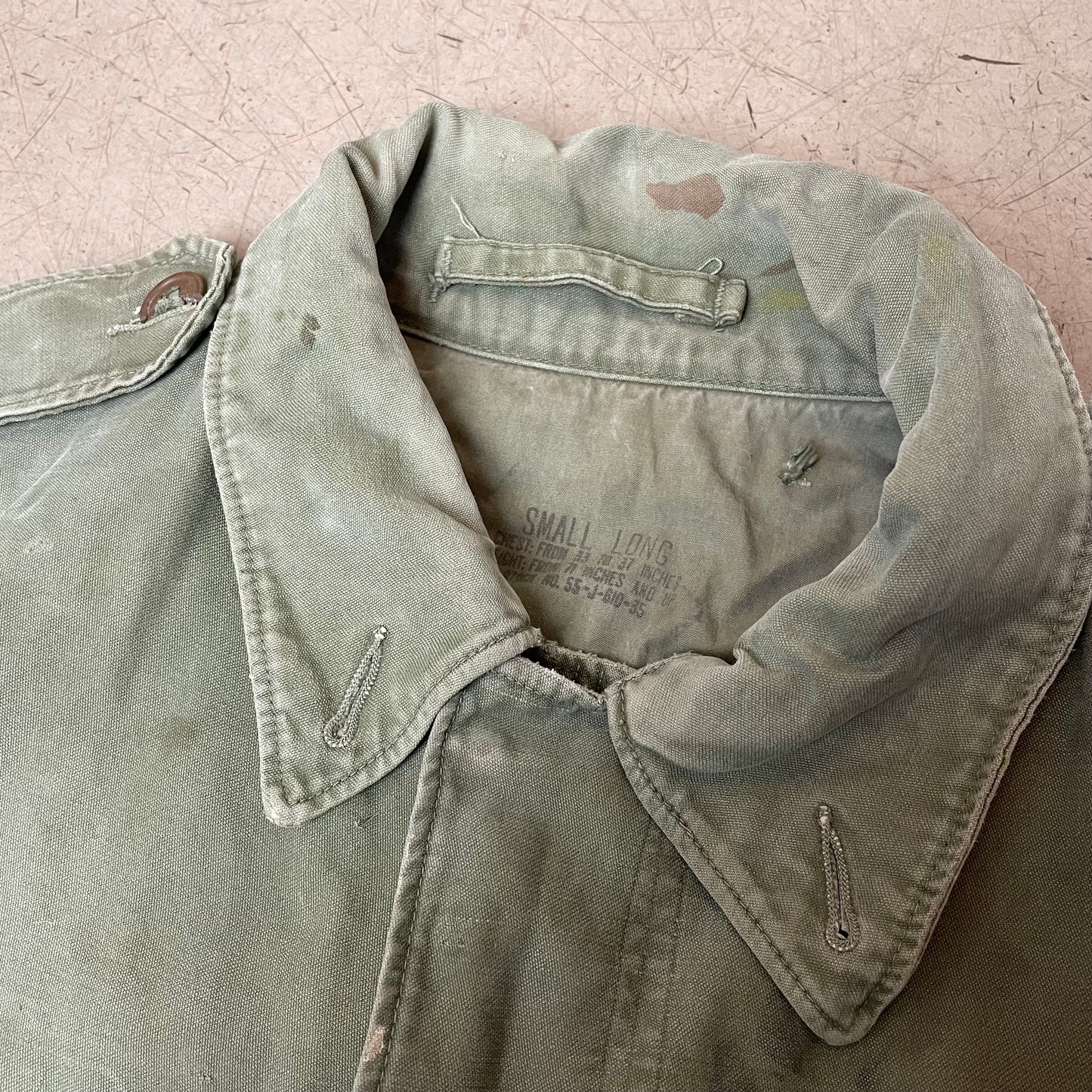 (M) Vintage M51 Field Jacket US Army faded grün S Long