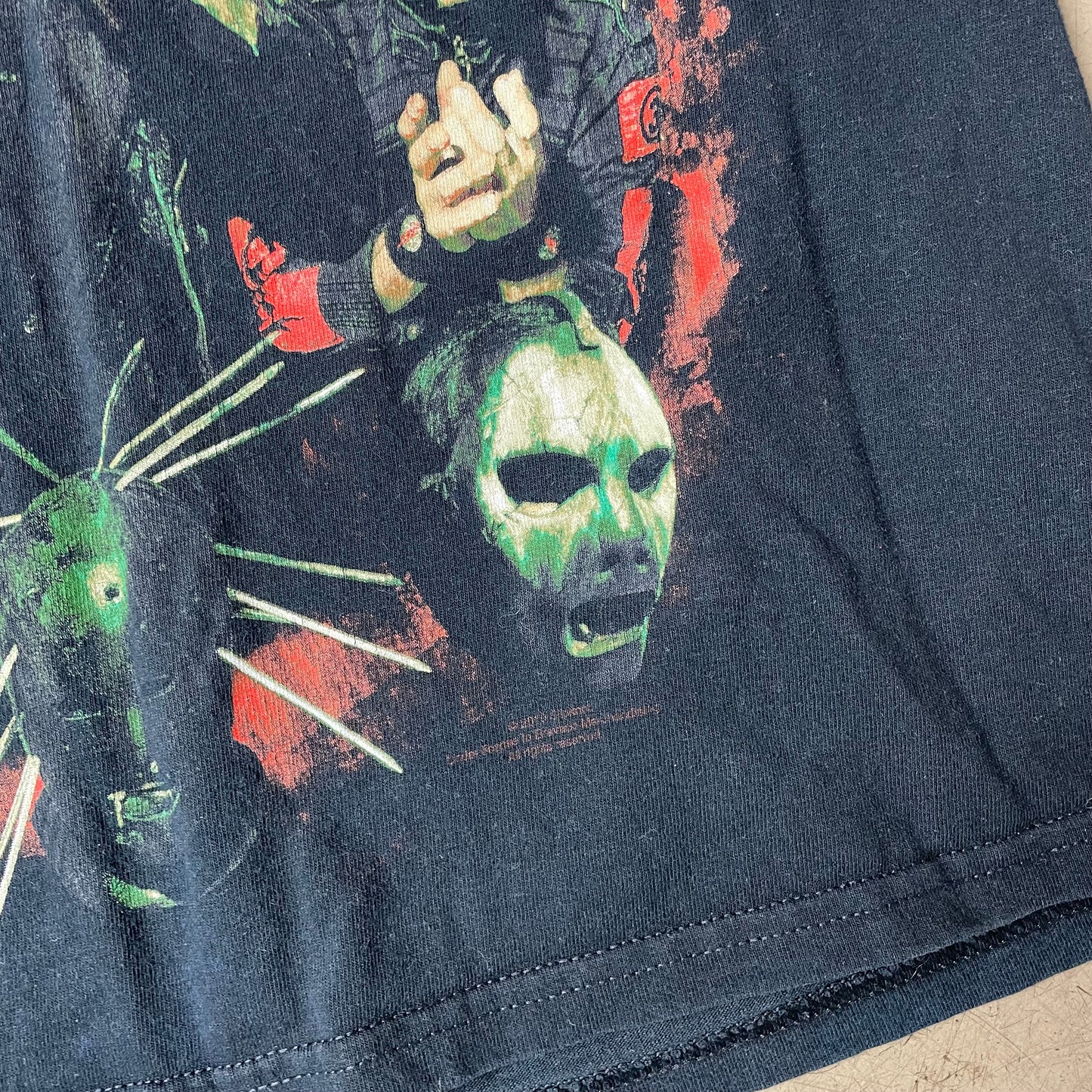 (M) Slipknot Band Tshirt schwarz rot